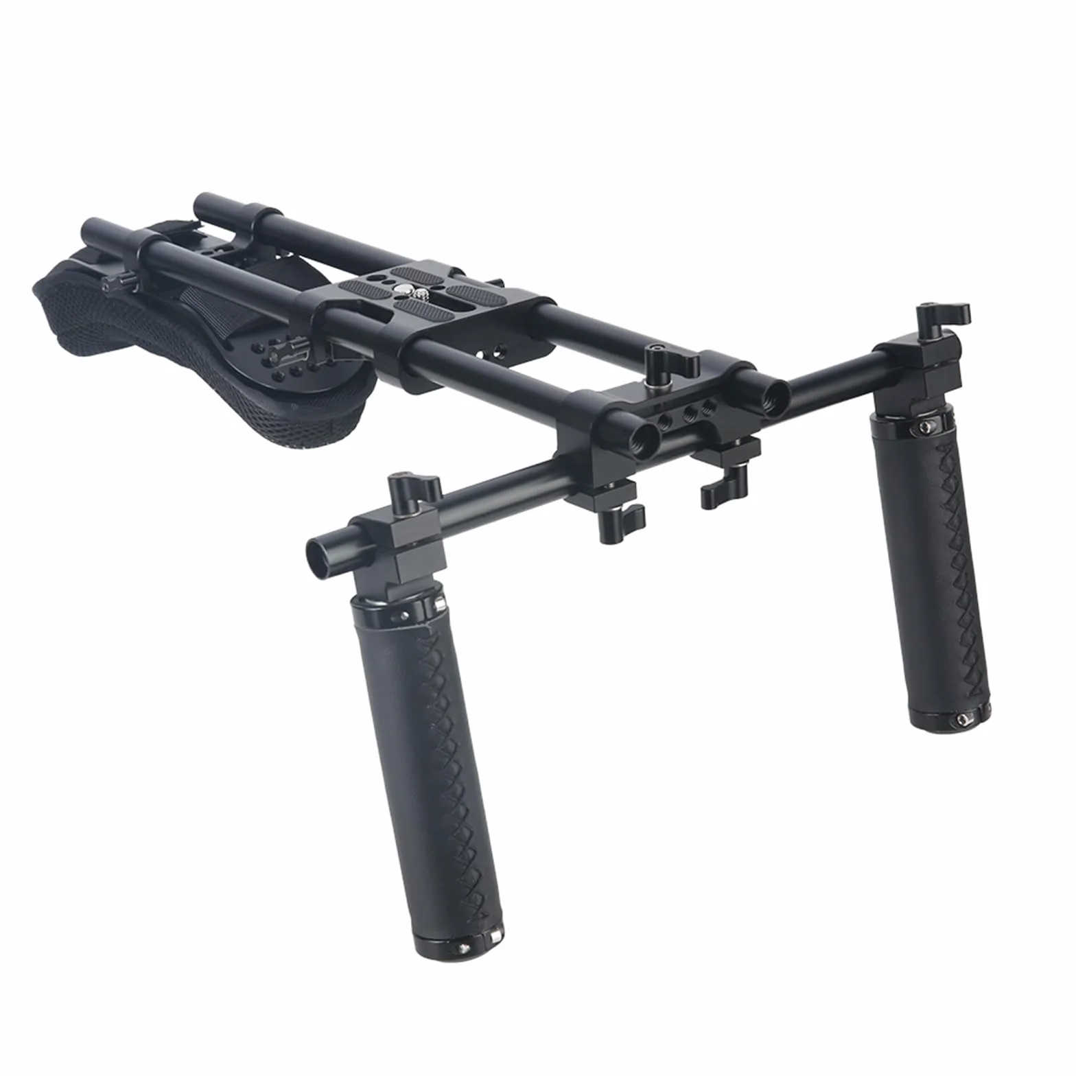 NICEYRIG Sistema de Soporte de Almohadilla de Hombro de 15 mm para cámara réflex Digital sin Espejo, Plataforma de rodaje de vídeo Estable con Placa Base Universal - 435