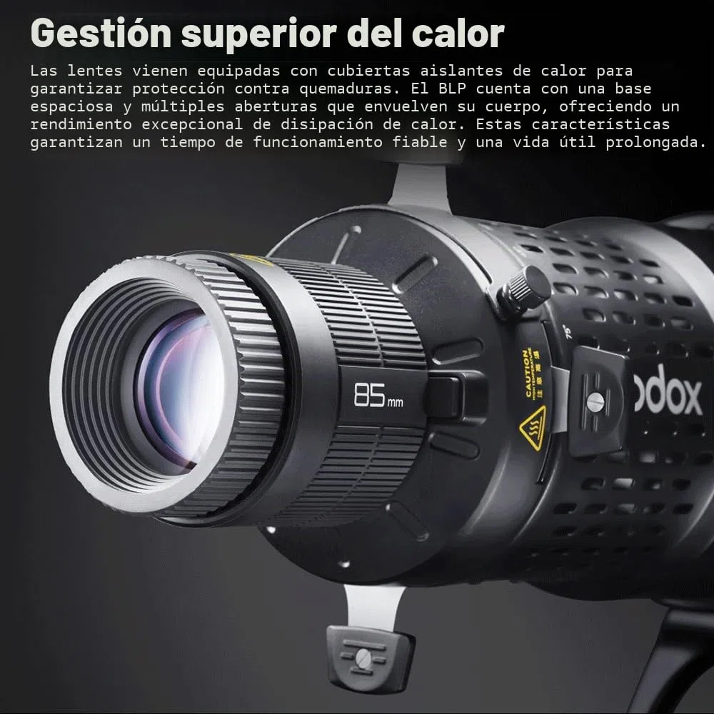 GODOX Proyector BLP, fotografía Snoot para Bowens Mount S30 SL60W SL60IIBi VL150 VL150II M300D M600D CB60 CB100C CB200B 100X 200X 300D LED luz continua (BLP KIT1)