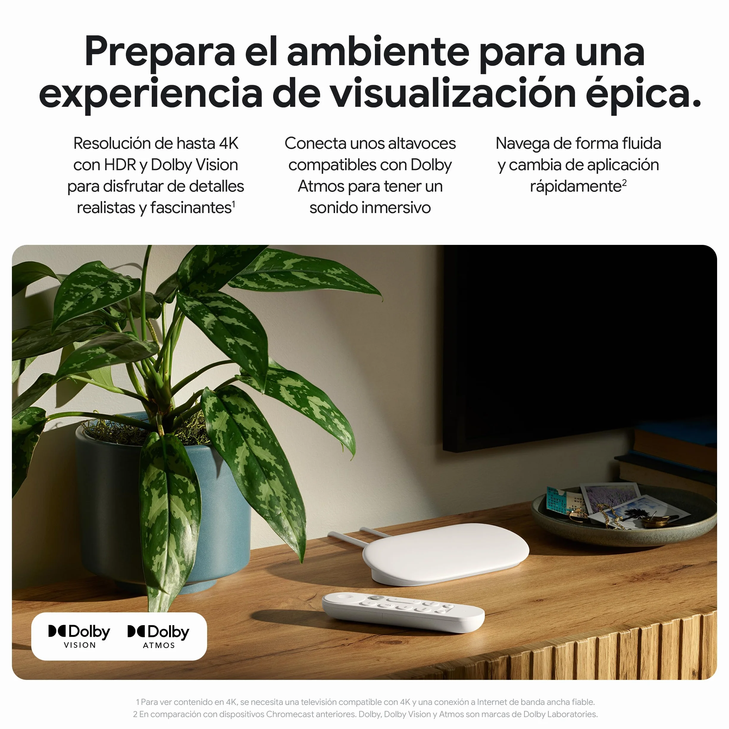 Google TV Streamer 4K Streaming rápido con HDR