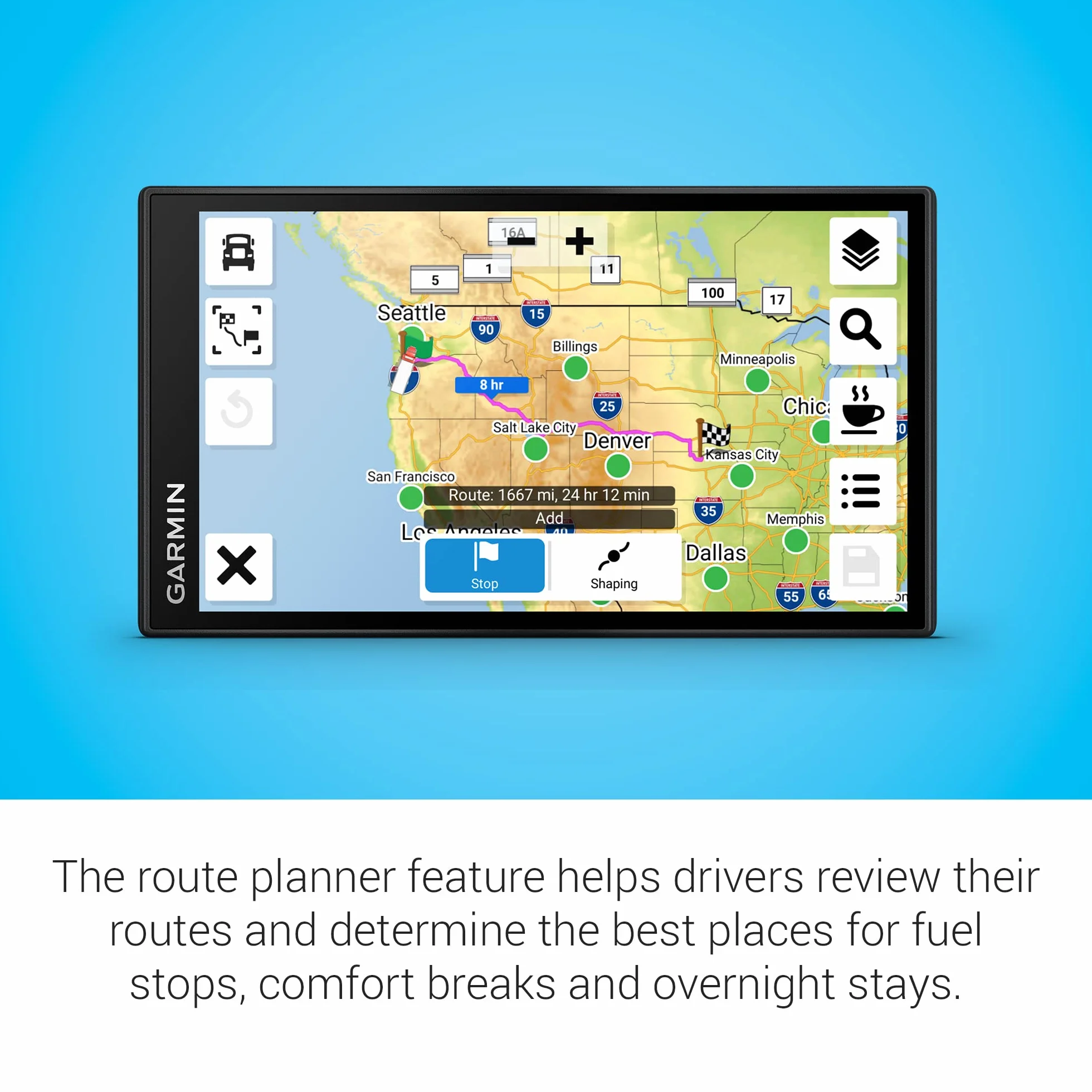 Garmin dēzl™ OTR610 Navegador GPS 6 Pulgadas para Camiones