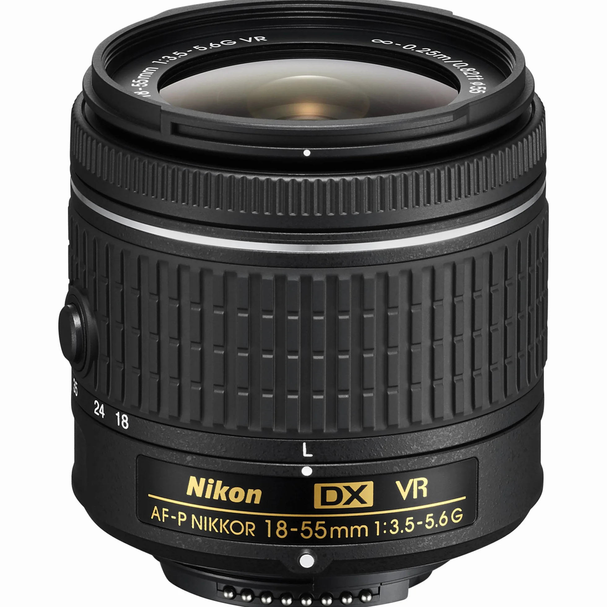 Nikon 18-55 mm f/3.5-5.6G VR AF-P DX Nikkor Lente para cámara