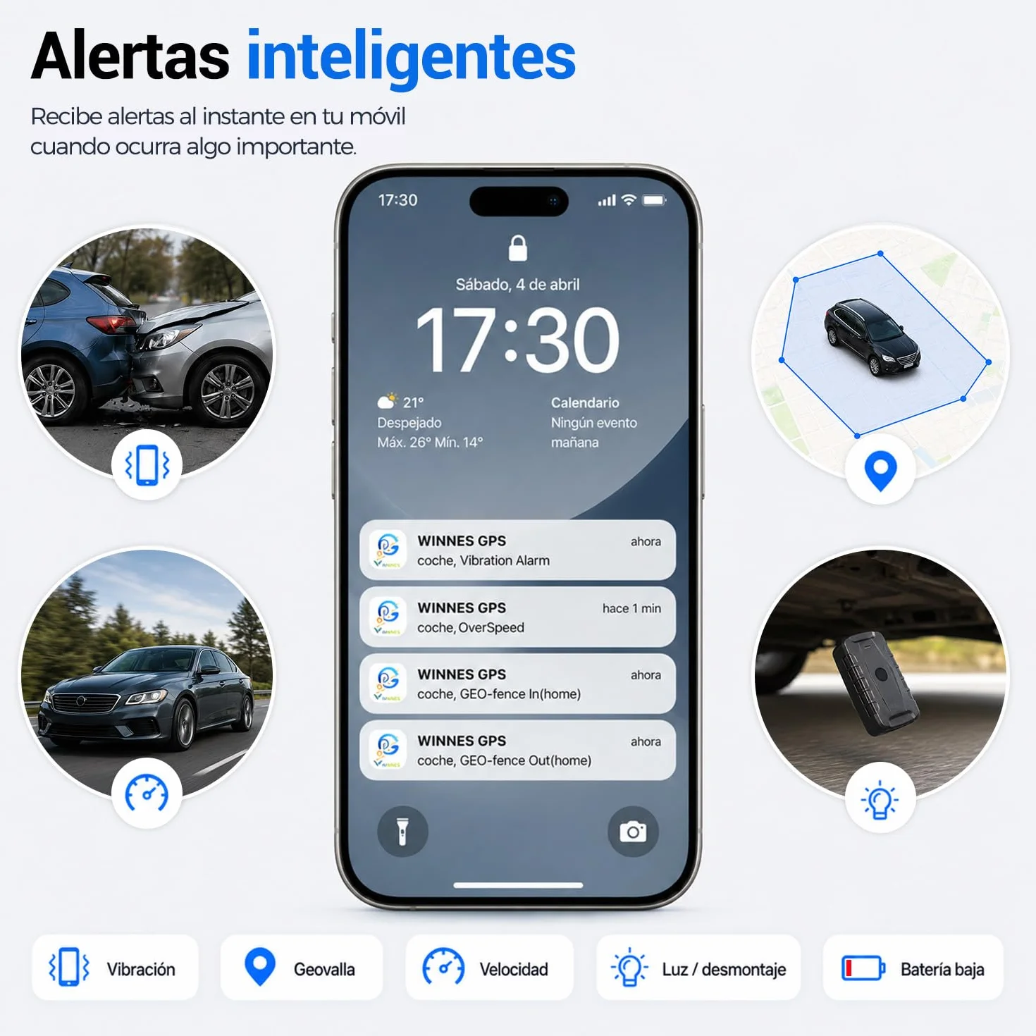Localizador GPS para Coche y Flotas Batería 20000 mAh, Seguimiento de Varios Vehículos por App/Web/SMS y Llamada, Rastreador GPS IP67 Impermeable, Geovalla, Alertas y Rutas para Camiones y Activos