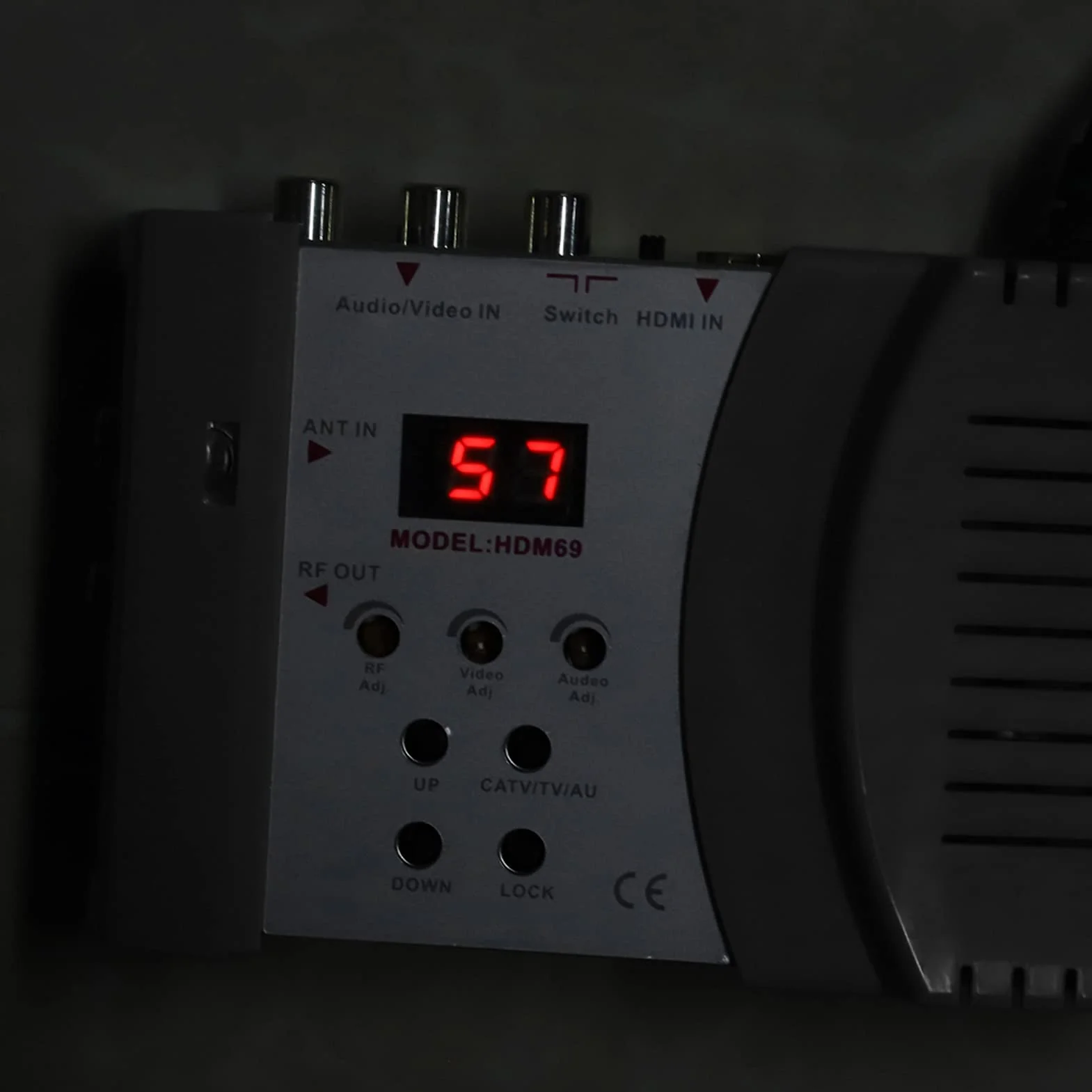 Modulador Digital RF HDMI HDM69, Convertidor AV a RF de 47~868 MHz, Modulador Portátil Estándar VHF UHF PAL, para UE 100-240 V