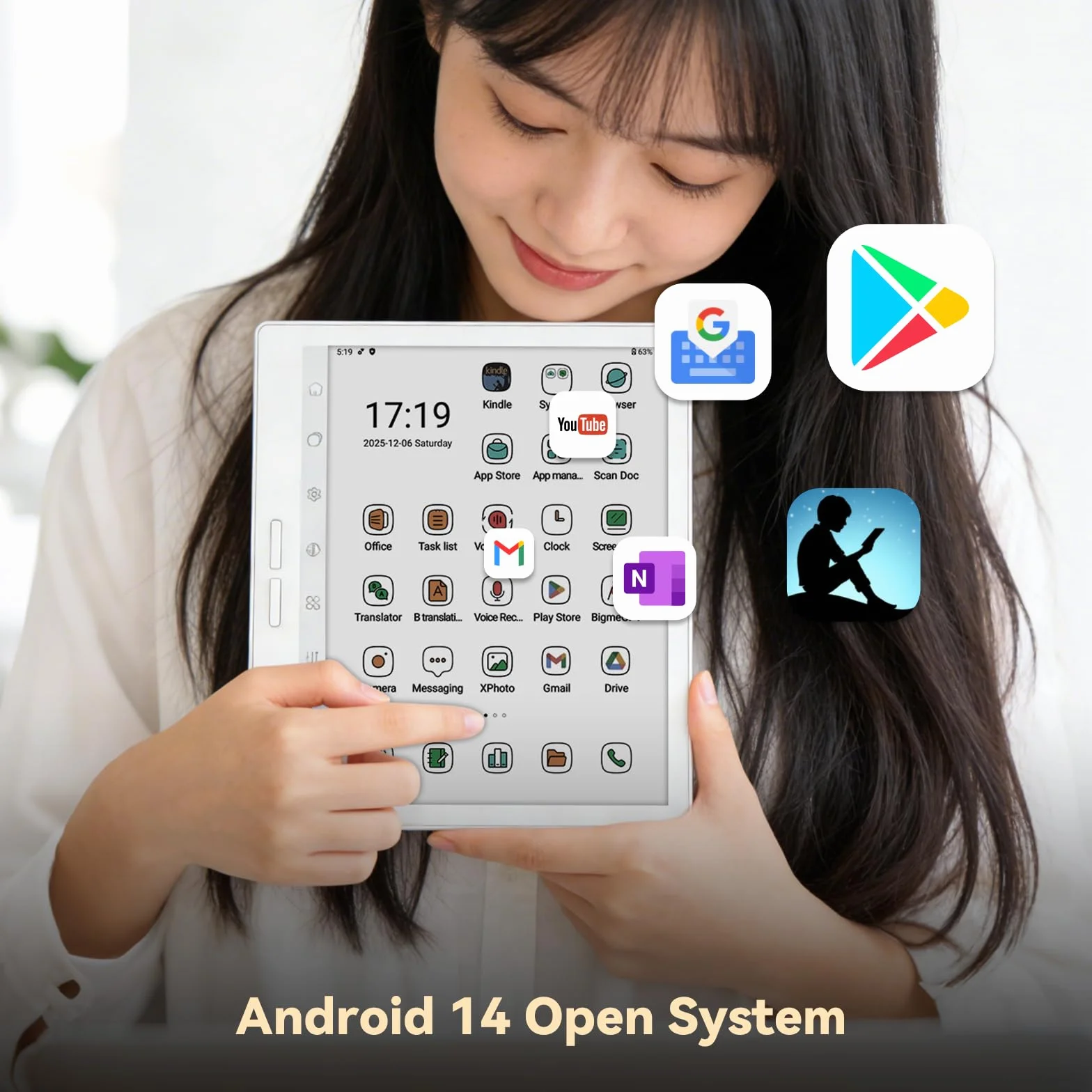 Bigme 7 Calowy Kolorowy Eink Czytnik eBook 4G 64GB Notatnik Cyfrowy