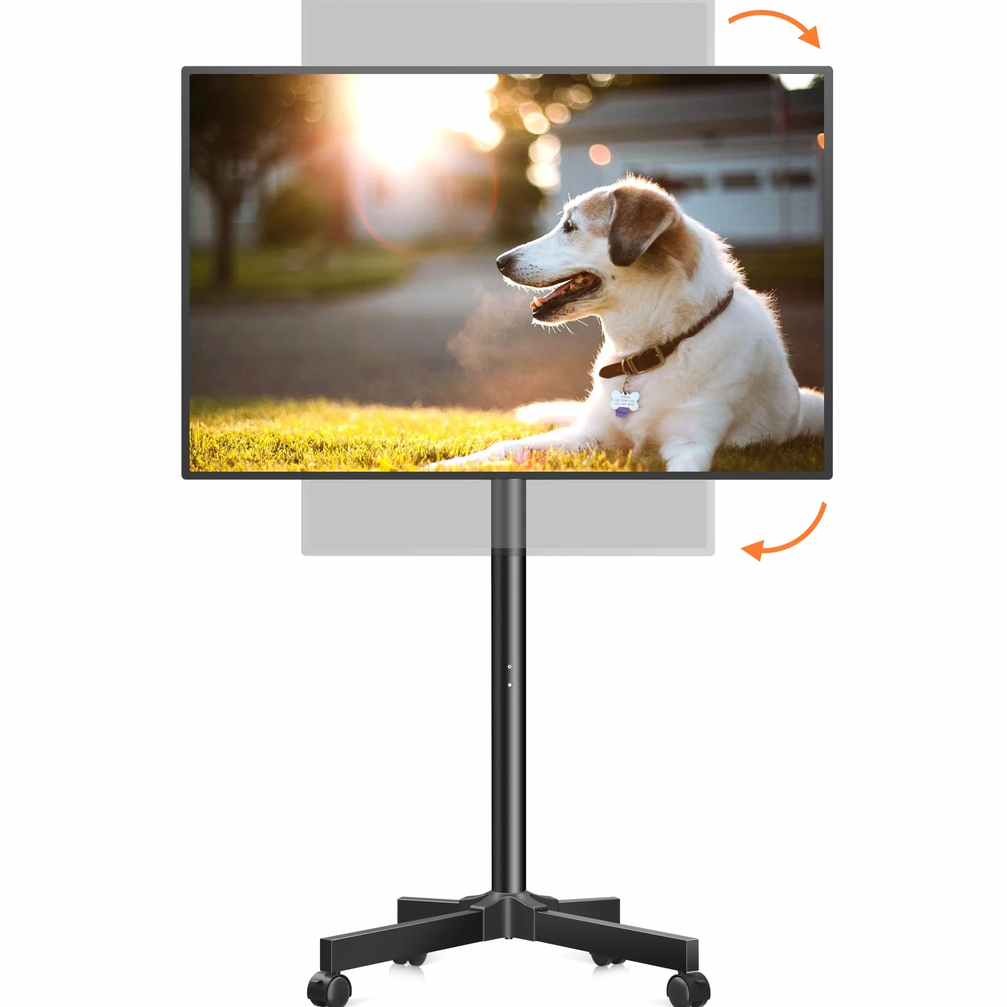XINLEI Soporte TV con Ruedas para Televisores de 13 a 50 Pulgadas, Altura Ajustable, Inclinación 30°, VESA 200x200 mm, Modelo ML1350