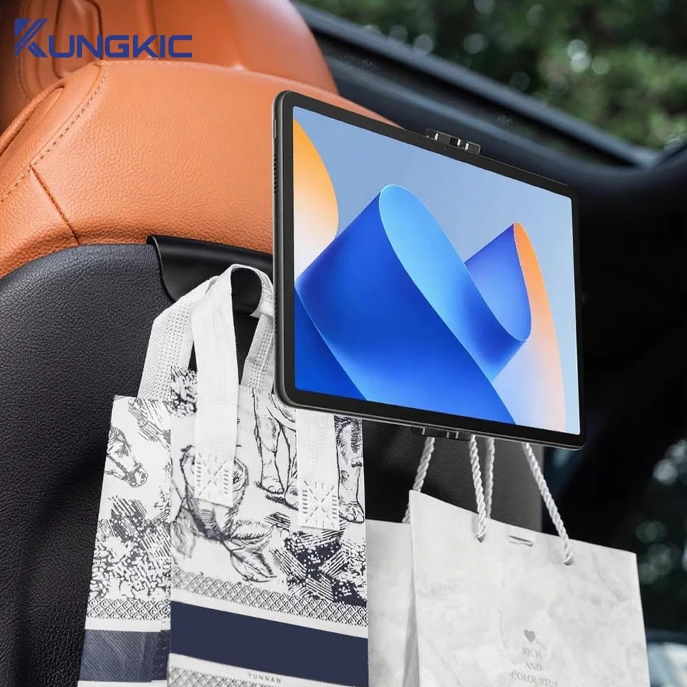 KUNGKIC Soporte para tablet de coche para Mercedes-Benz C-Class E-Class GLC extensible, reposacabezas universal, rotación de 360°, 1 pieza