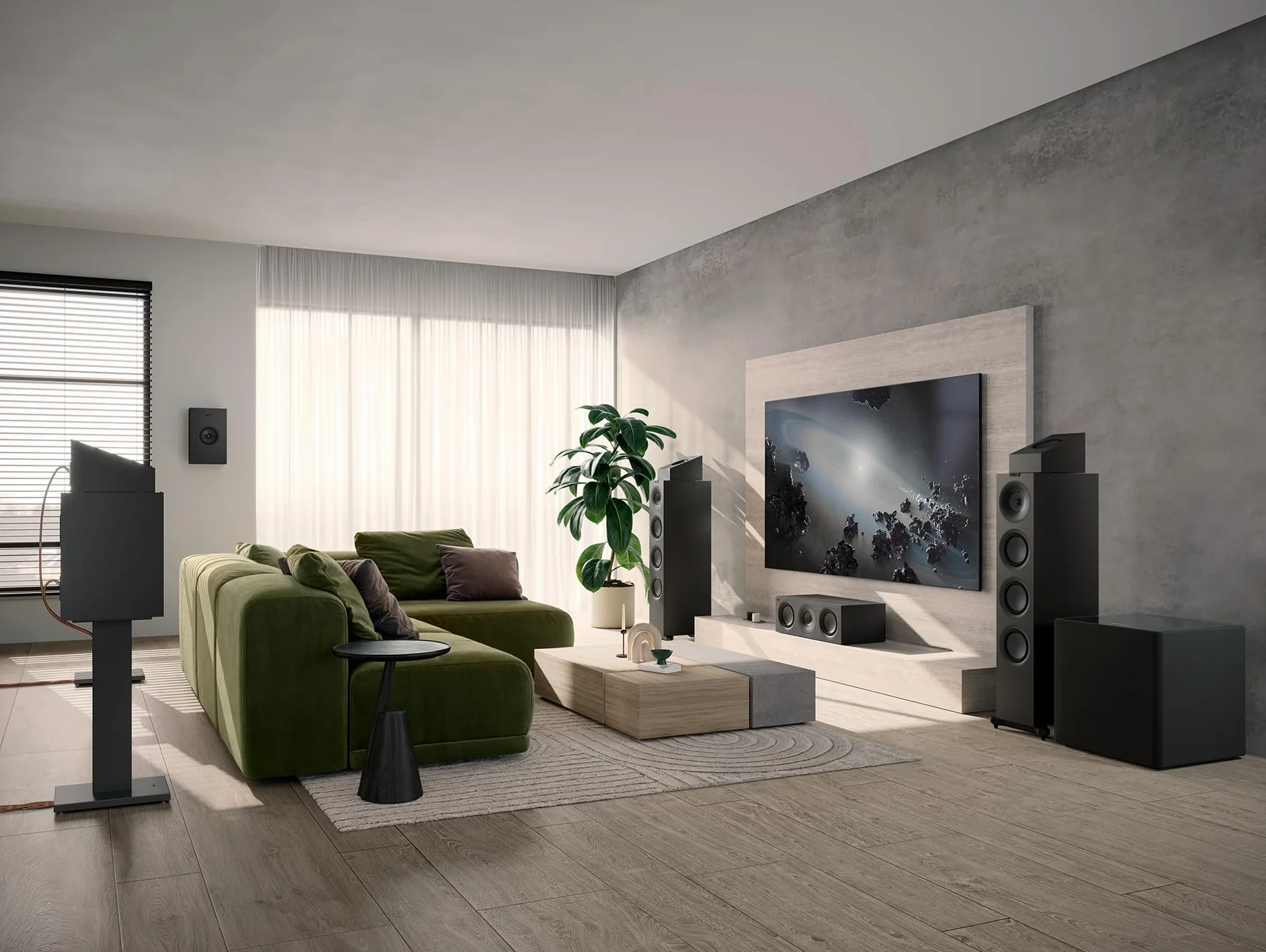 KEF Q6 Meta Altavoz Central/LCR pasivo HiFi, Blanco Satinado | Música | Televisión y Home Cinema | Gaming | Caja Cerrada tridireccional | Transductor Uni-Q de 10 cm con Mat | Dos LF de 16,5 cm