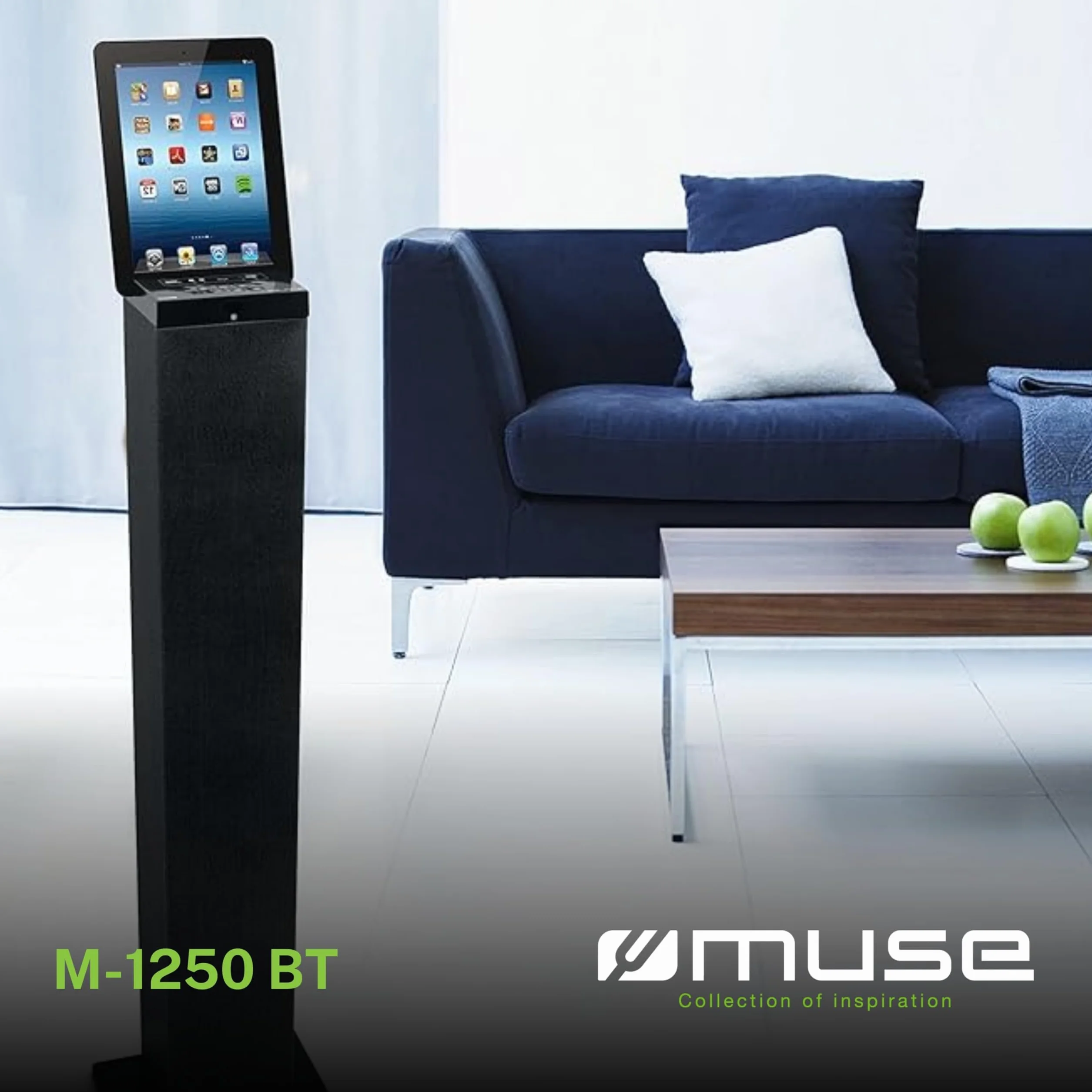Muse M-1250BT Torre de Sonido con Bluetooth A2DP