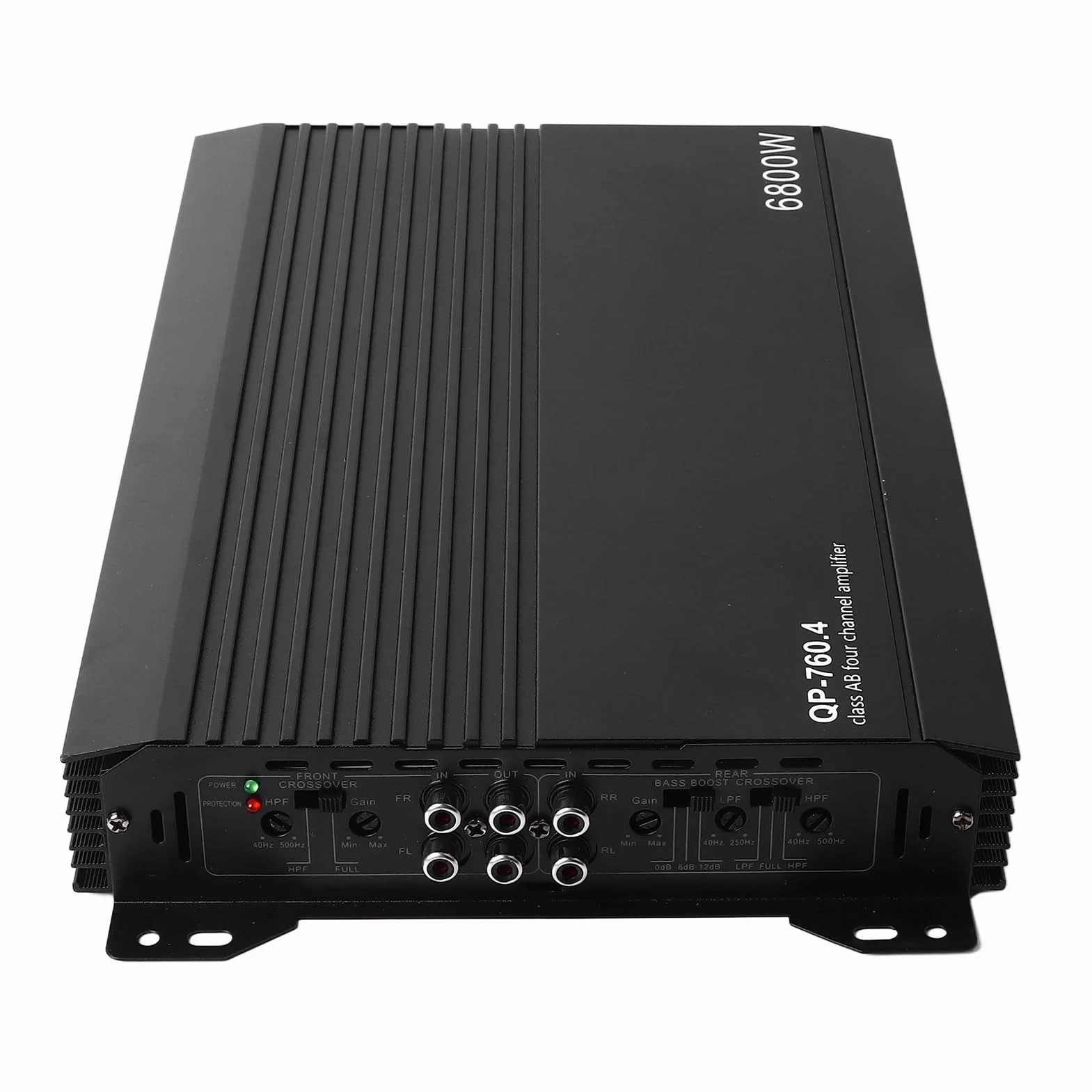 Amplificador de Potencia, Salida de Alta Eficiencia, Conexión Segura Estable de 4 Canales, Amplificador de Audio para Automóvil para Estéreo