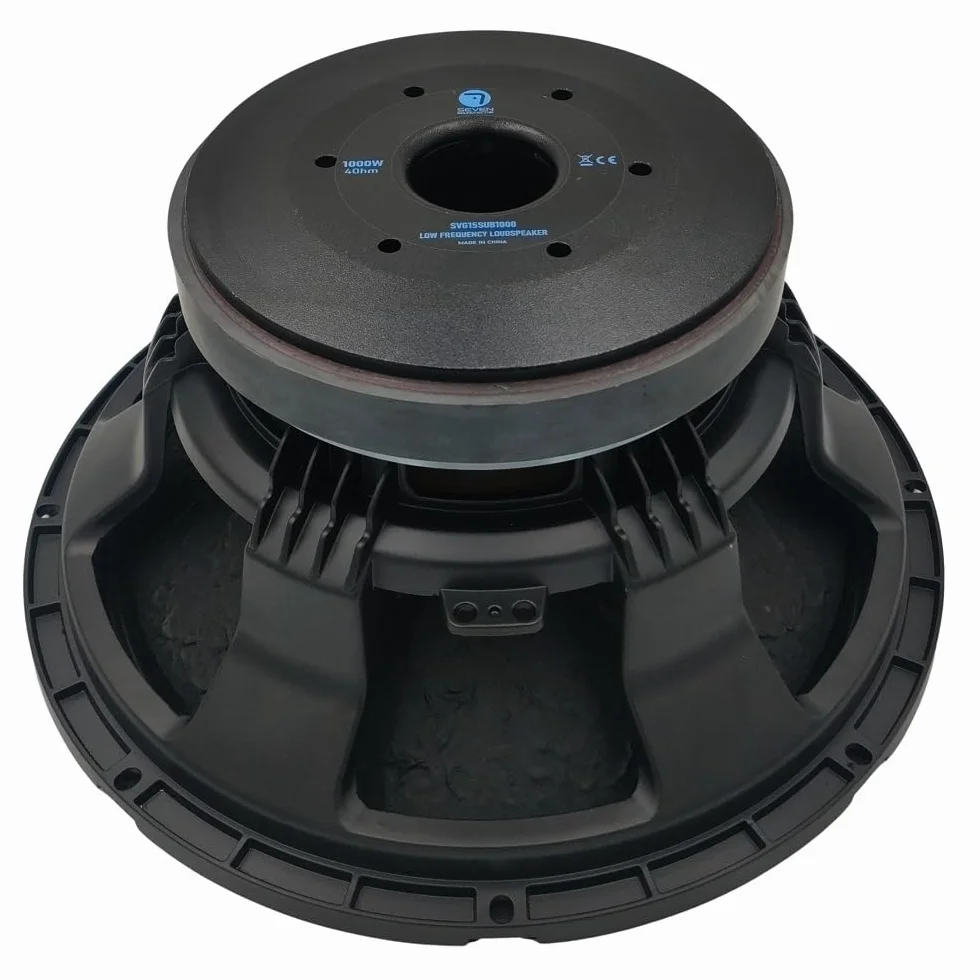 Seven Soundvector SVG15SUB1000/8 Subwoofer 15 Pulgadas Altavoz Profesional de Grave Sub-Grave 8 Ohm 1000W AES 2000W Programa