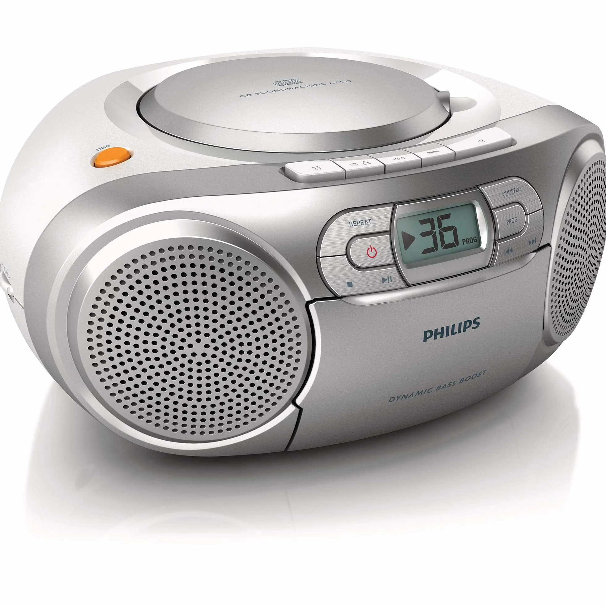 Philips Boombox AZ127/12 CD Casete Radio FM Portátil