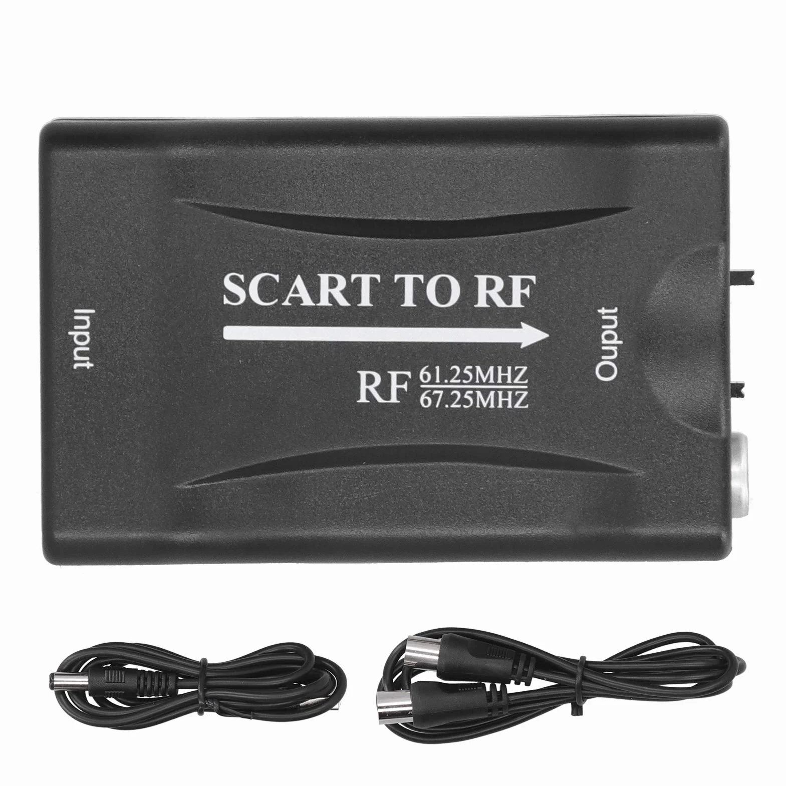 Dioche Adaptador Scart a RF RF Modulador Abs Scart para Adaptador de Vídeo RF para RF 67,25 MHz 61,25 MHz Convertidor de Salida para TV Box
