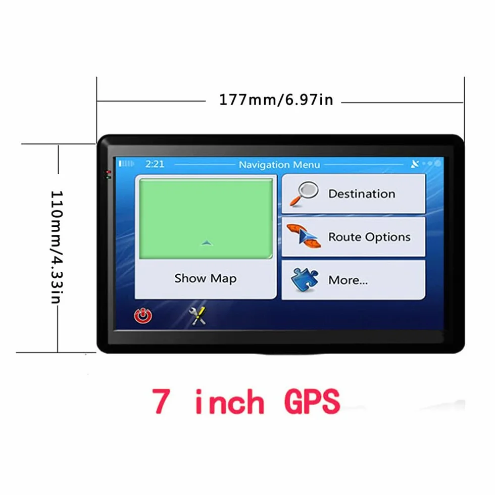 NEWFUN Navegador GPS Coche 7 Pulgadas Profesional 2025 Mapas Europa Actualización