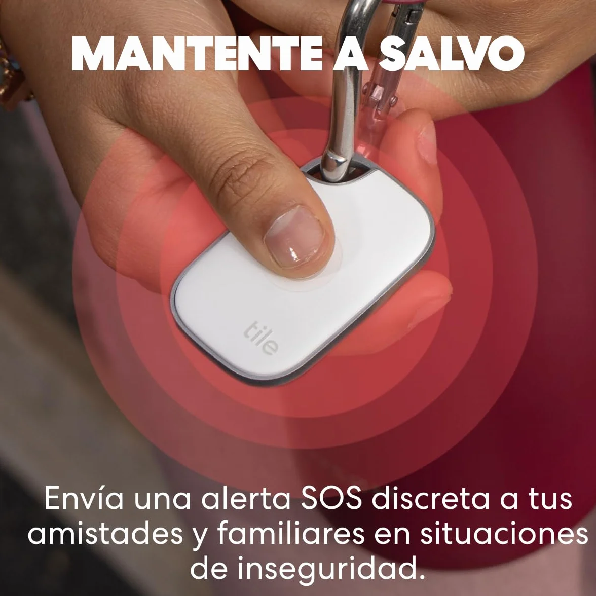 Tile by Life360 Pro - Localizador Bluetooth Potente, localizador de Llaves y localizador de Objetos para Llaves, Bolsos y Mucho más. Compatible con iOS y Android. Paquete de 1 (Negro)