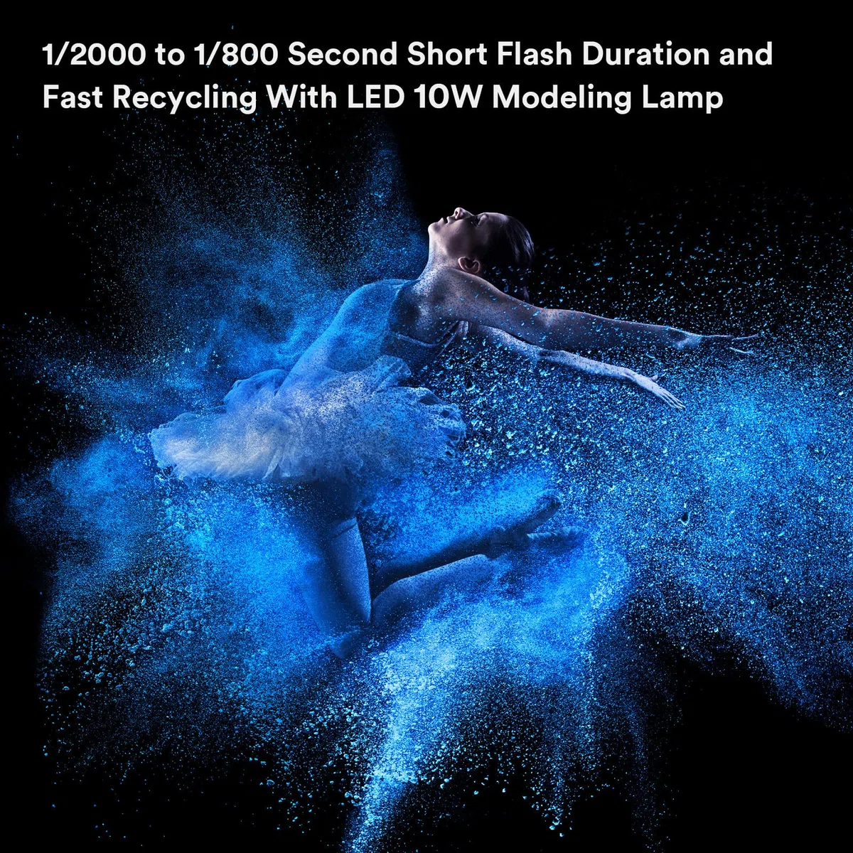 Godox MS300-V Flash de Estudio Compact, 300Ws 2.4G Wireless X System, LED Modelado Lámpara, Bowens Montura Monolight para Estudio Fotografía, Retrato