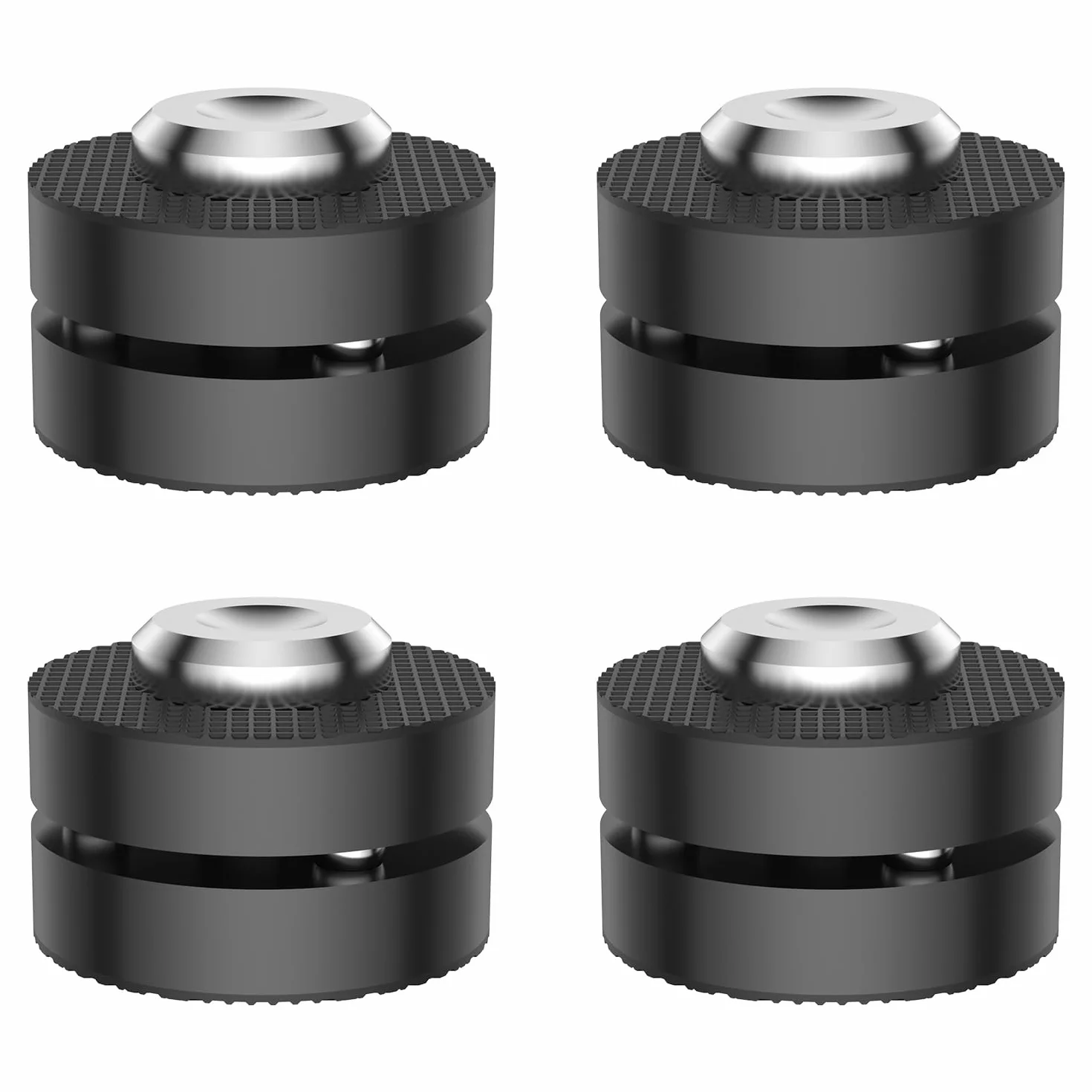 Tertullus 4 piezas de altavoces pies de aluminio HiFi amortiguador pies para dispositivos de alta fidelidad