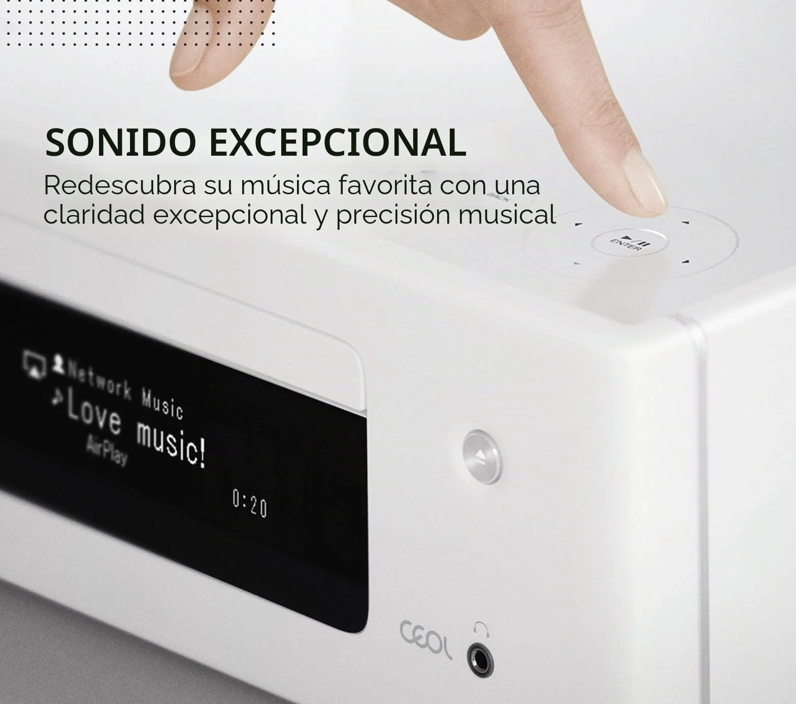 DENON Microcadena con conexión en Red Negro