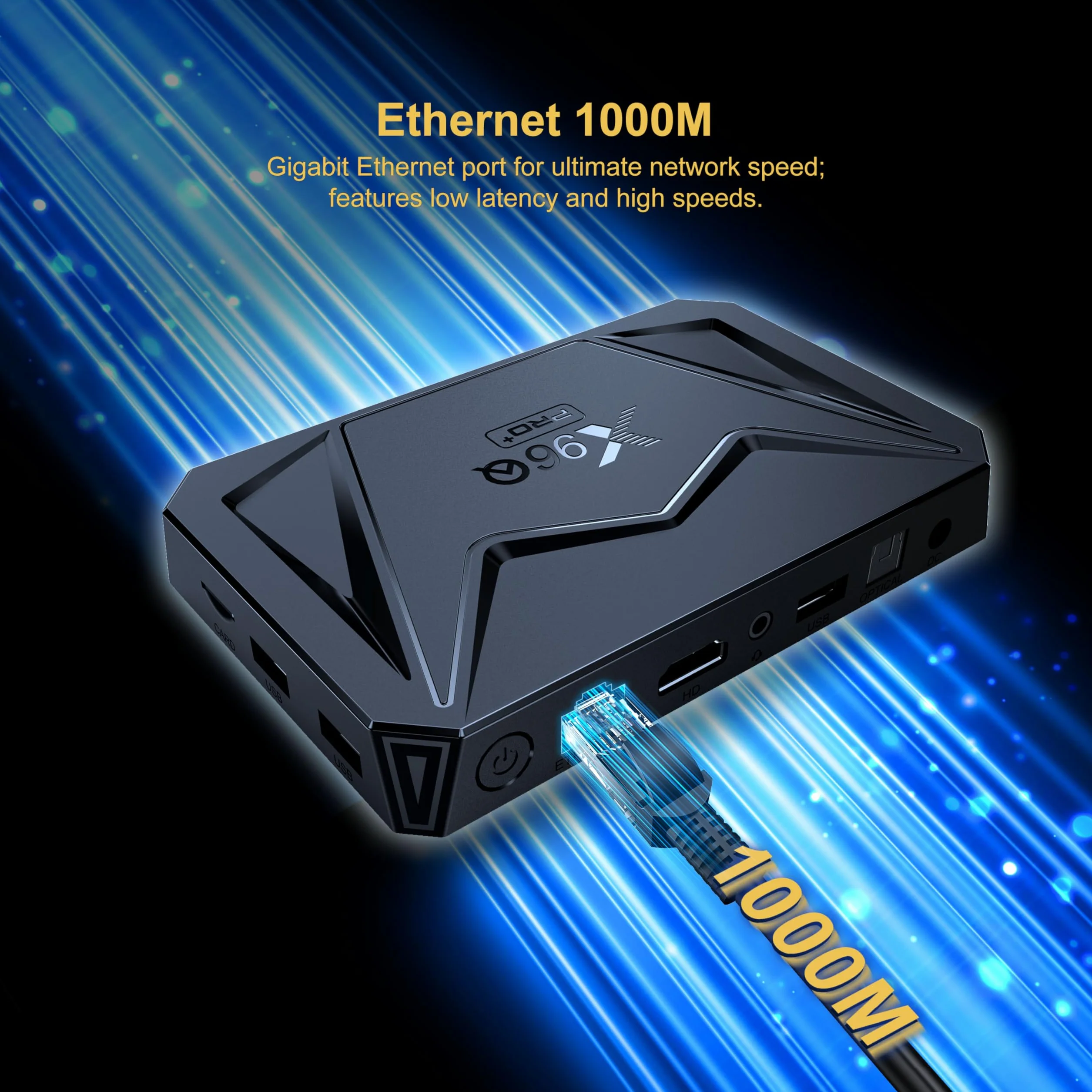 Android 14.0 TV Box 4K Allwinner H728 2+16GB WiFi 5.8G BT5.0 USB3.0