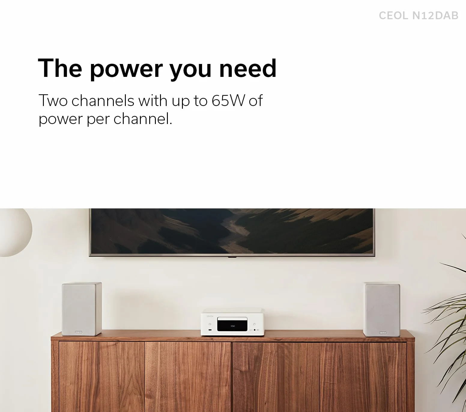 Denon CEOL N12DAB - Sistema Todo en uno con Reproductor de CD, Radio Dab/FM, HDMI ARC y HEOS Integrados, Color Negro