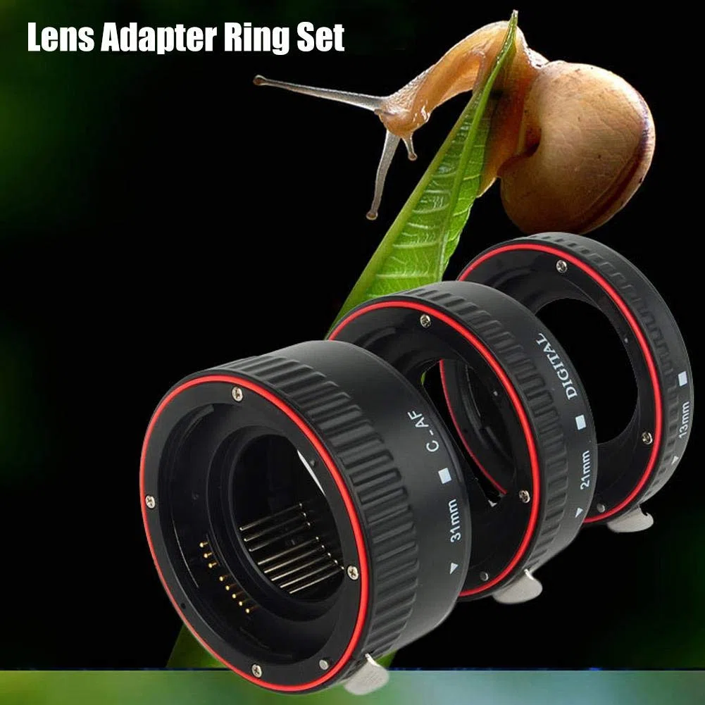 794 Juego de Anillos Adaptadores de Lente, Contactos Electrónicos de Metal Macro de Enfoque Automático Macro Adaptador de Lente Juego de Anillos de Tubo para EF Mount
