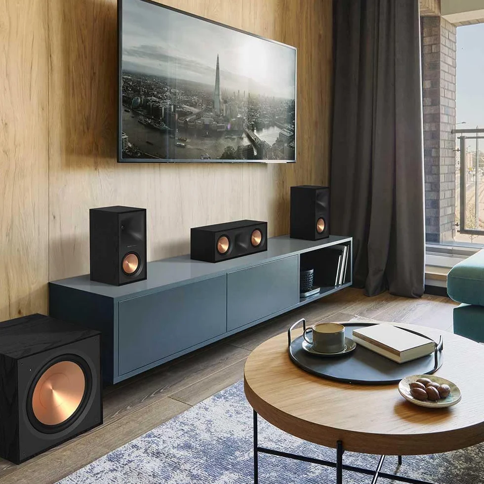 Klipsch R-50C Black (Unidad) - Altavoz Central Negro para Home Cinema - 100W/400W - 8 Ohm