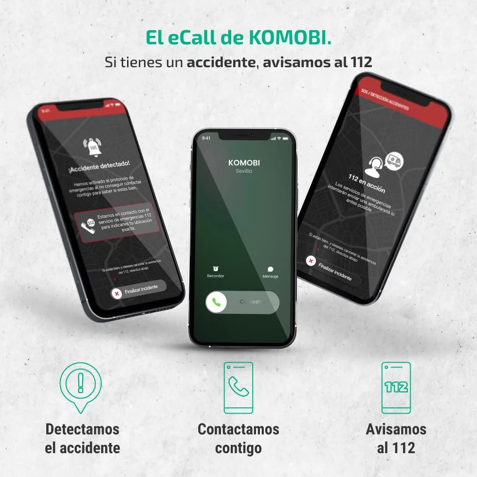 KOMOBI Pro MAX Localizador GPS para Moto con Alarma Antirrobo, Seguimiento en Tiempo Real, Detección de Accidentes y Aviso al Móvil. 3 años de suscripción
