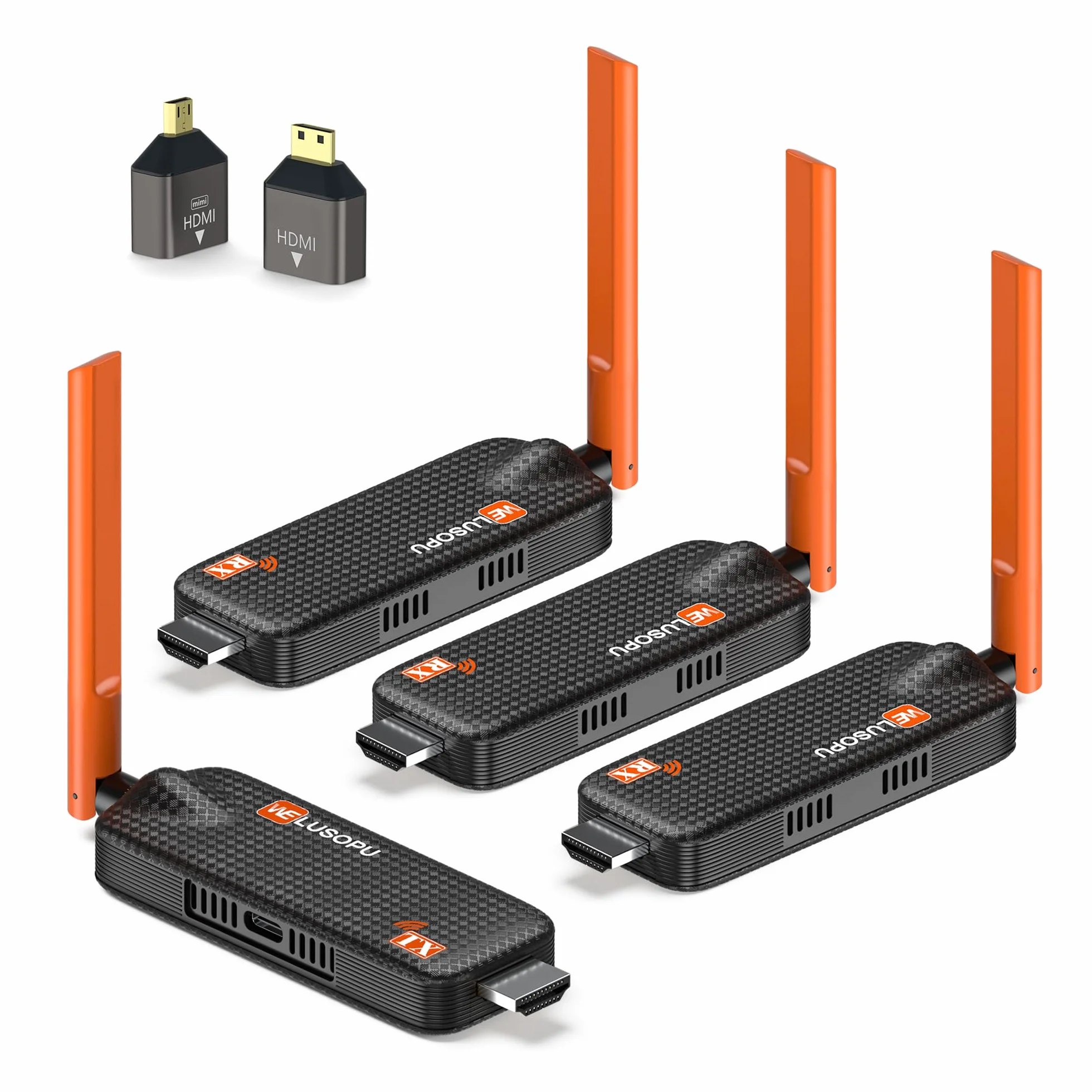 Transmisor Inalámbrico HDMI 5G/1080P 165FT 50M 1 Transmisor 3 Receptores Extensor