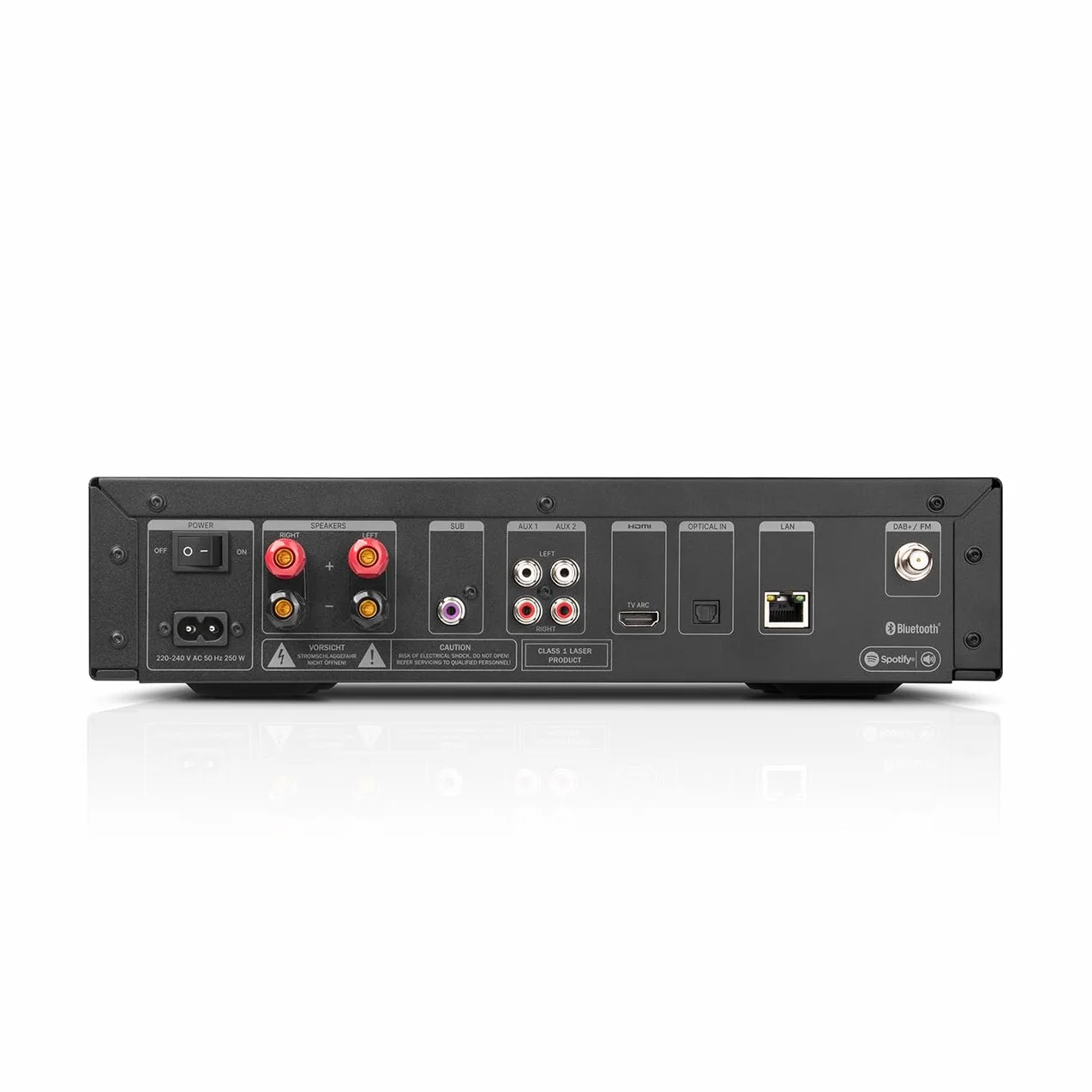 Teufel Ultima 20 KOMBO 3 SE - Cadena HiFi Estéreo con Bluetooth y CD, Potente, LAN, WiFi, Radio Digital DAB+, USB, Sistema de 3 Vías, Música, Películas, Juegos (Negro)