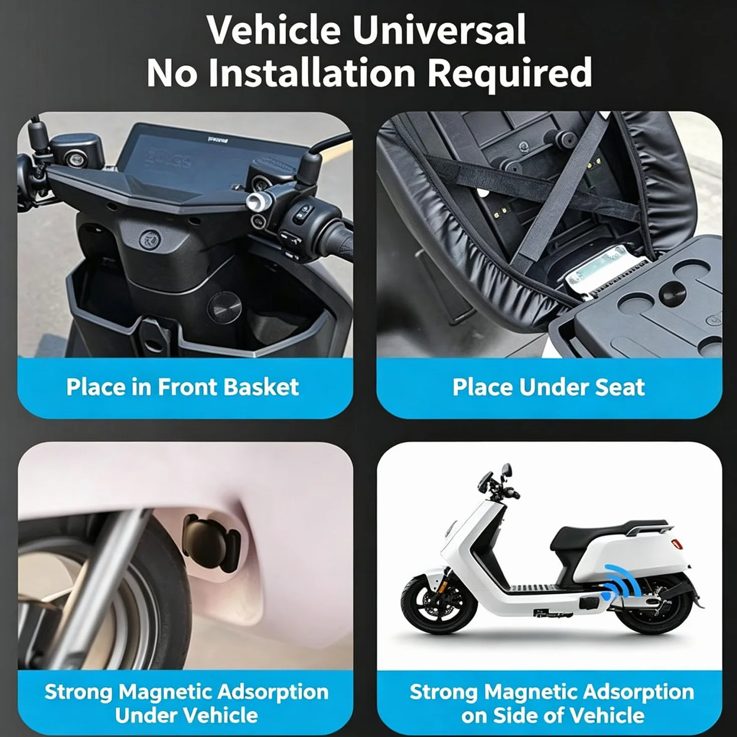 AimTrack Pro Localizador GPS Impermeable con Batería de Larga Duración para Coche Magnético 2PCS