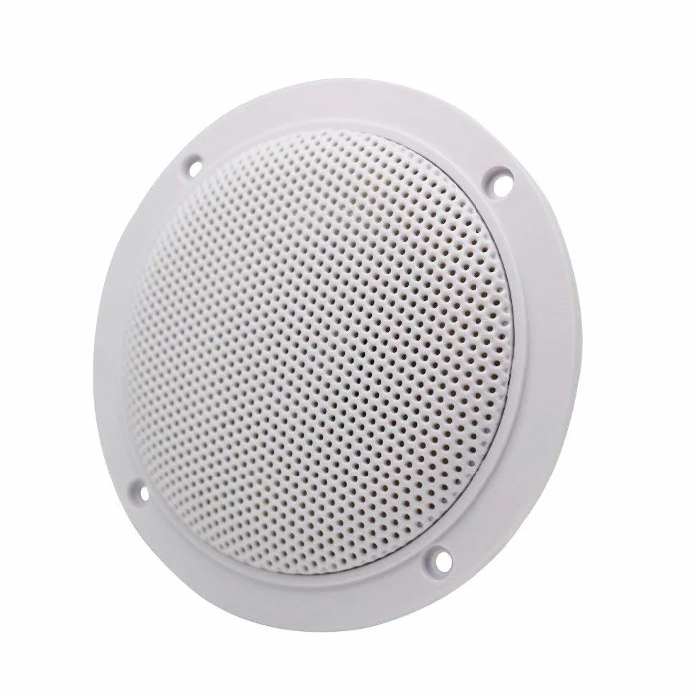 Herdio Altavoz Redondo de 2 vías para Techo 4 Pulgadas Blanco Baño Cocina Porche