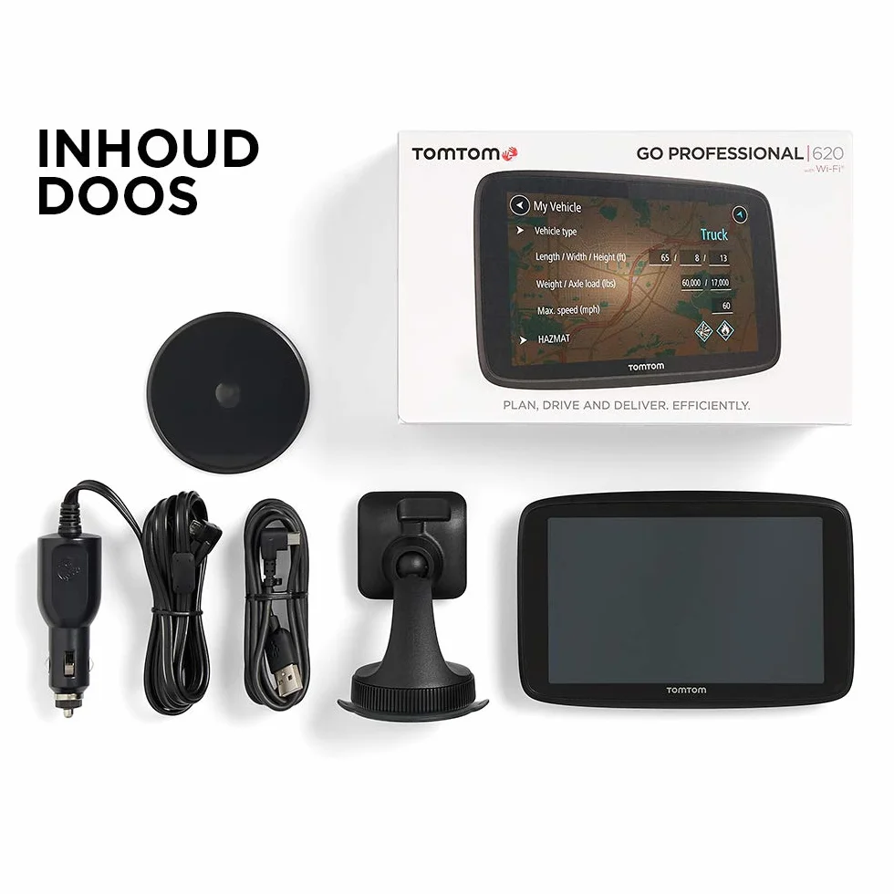 TomTom GO Professional 620 6 Pulgadas Navegación para Vehículos Grandes, Negro