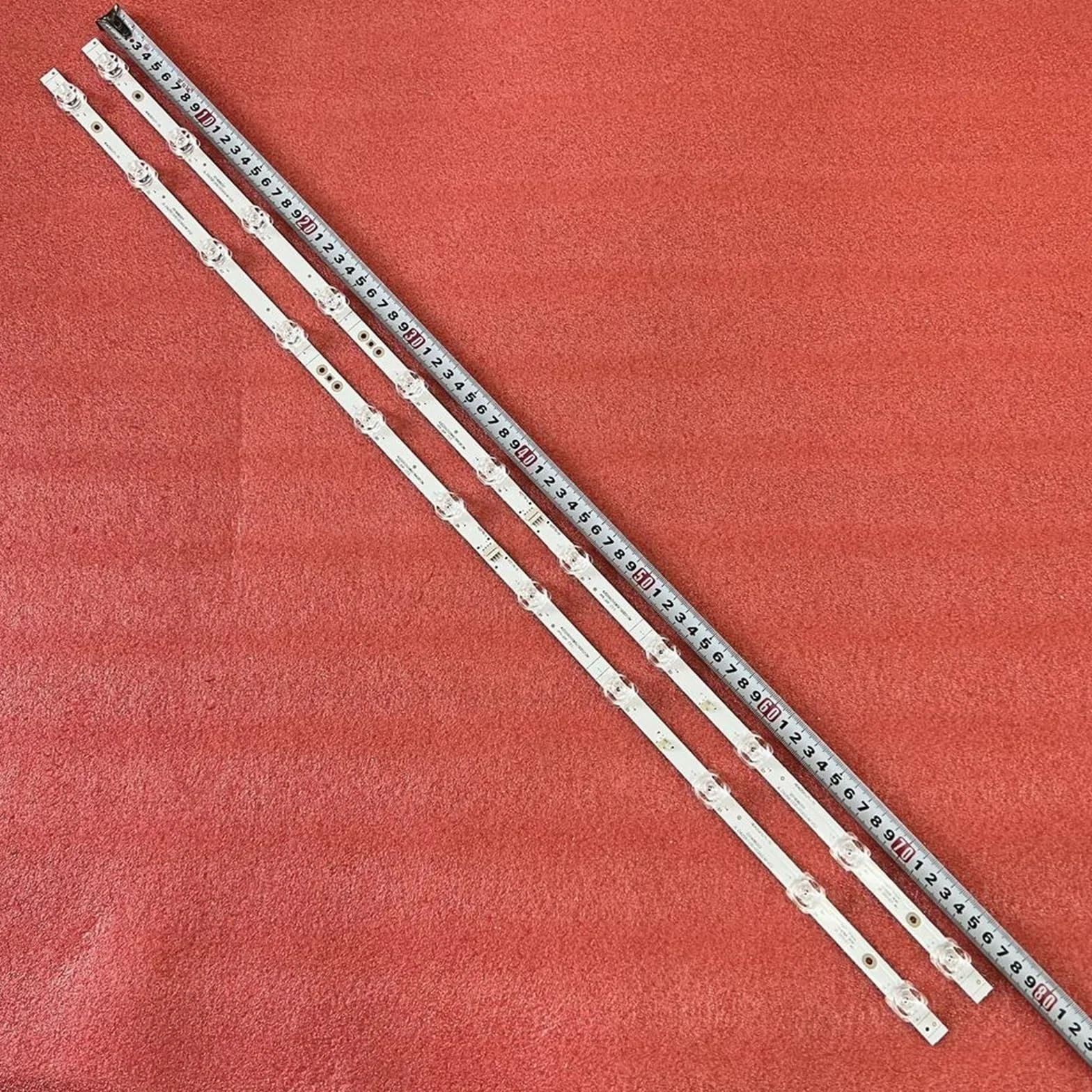 Tira de retroiluminación LED para Hisense compatible con los modelos 43AE7010F, 43U5069, 43AE7000F, 43A7100F, 43A7300F, 43A7500F, 43A7100FTUK, 43AE7000FTUK y H43A7300FTUK(4pcs For 2 TV)