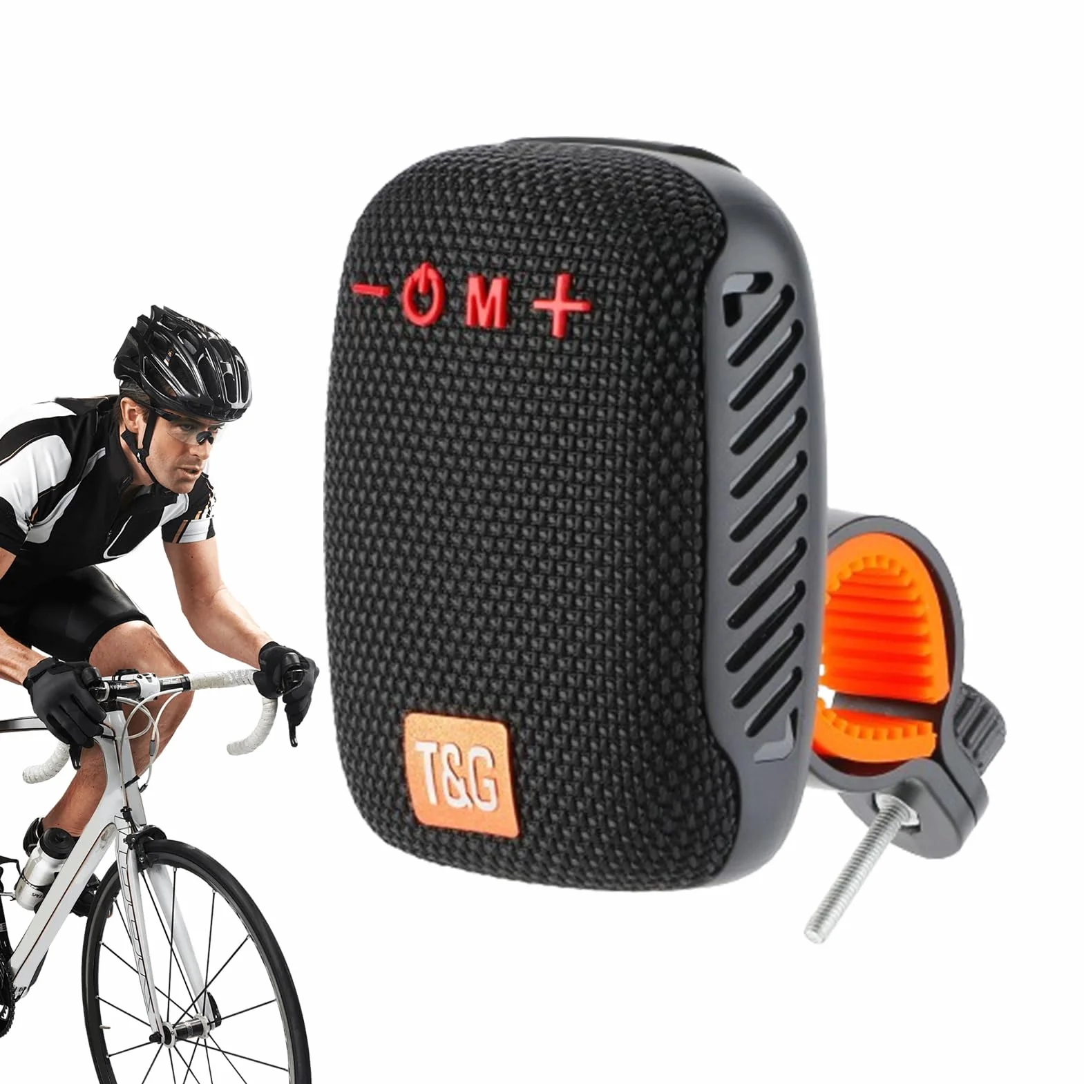 Receptor de montaje en barra para motocicleta: módulo de caje de música para paseo con batería recargable, equipo de música para viajes a prueba de agua, herramienta de transmisión en carreteras