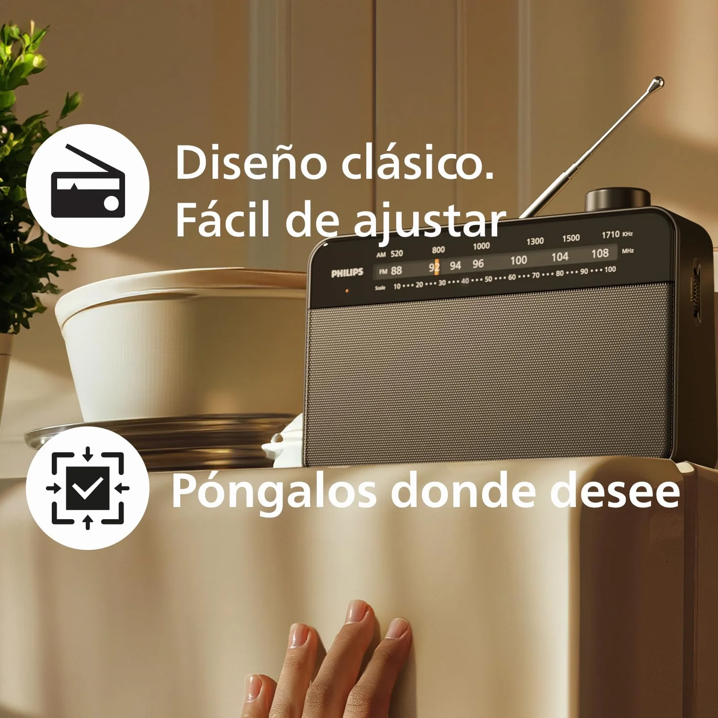 Philips TAR2509 Radio Portátil FM/MW