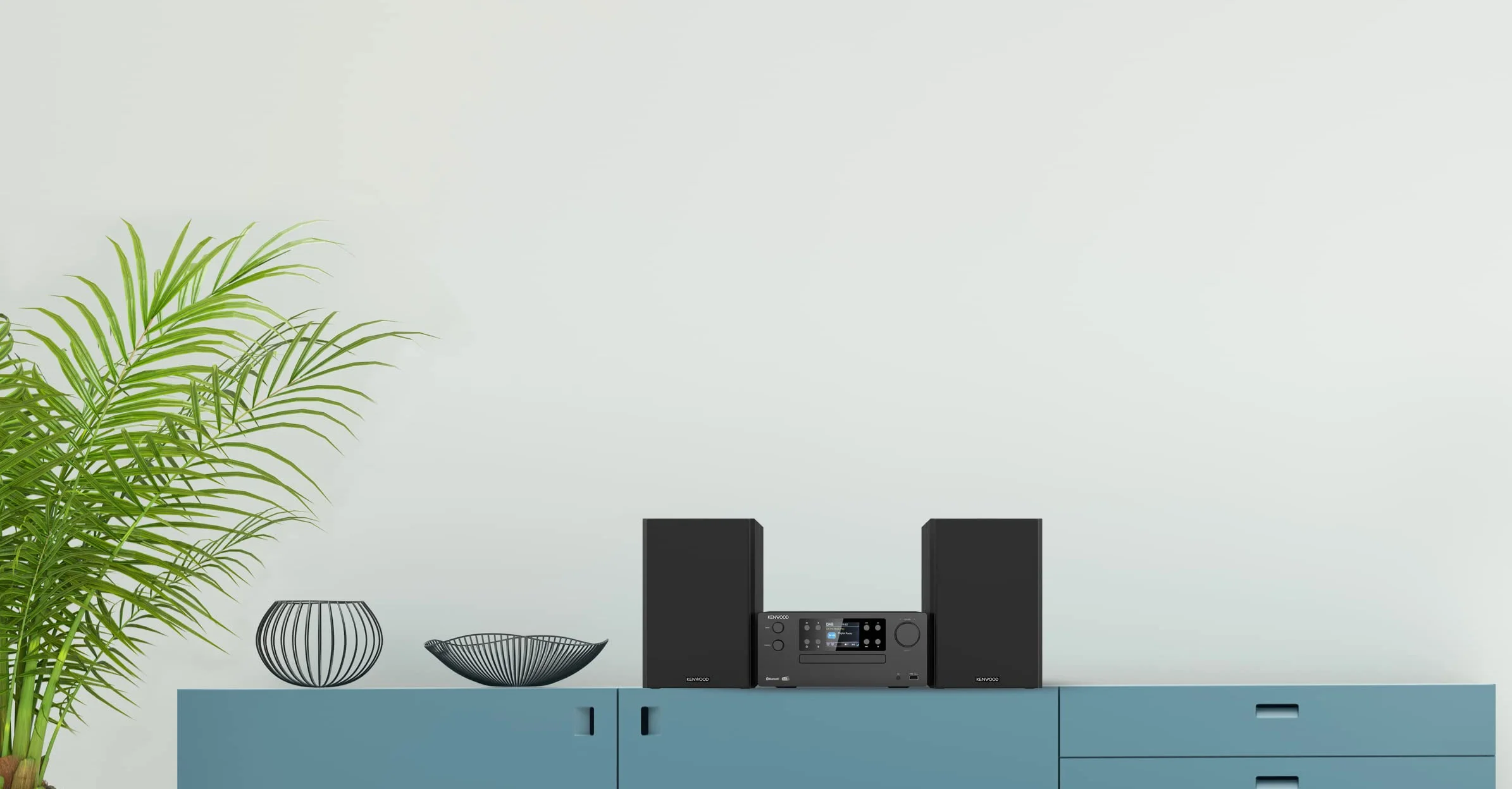 Microcadena HiFi Kenwood M-925DAB-B con CD, USB, Dab+ Blueetooth Audio-Streaming. Color: Negro - Mini Equipo de Musica para casa