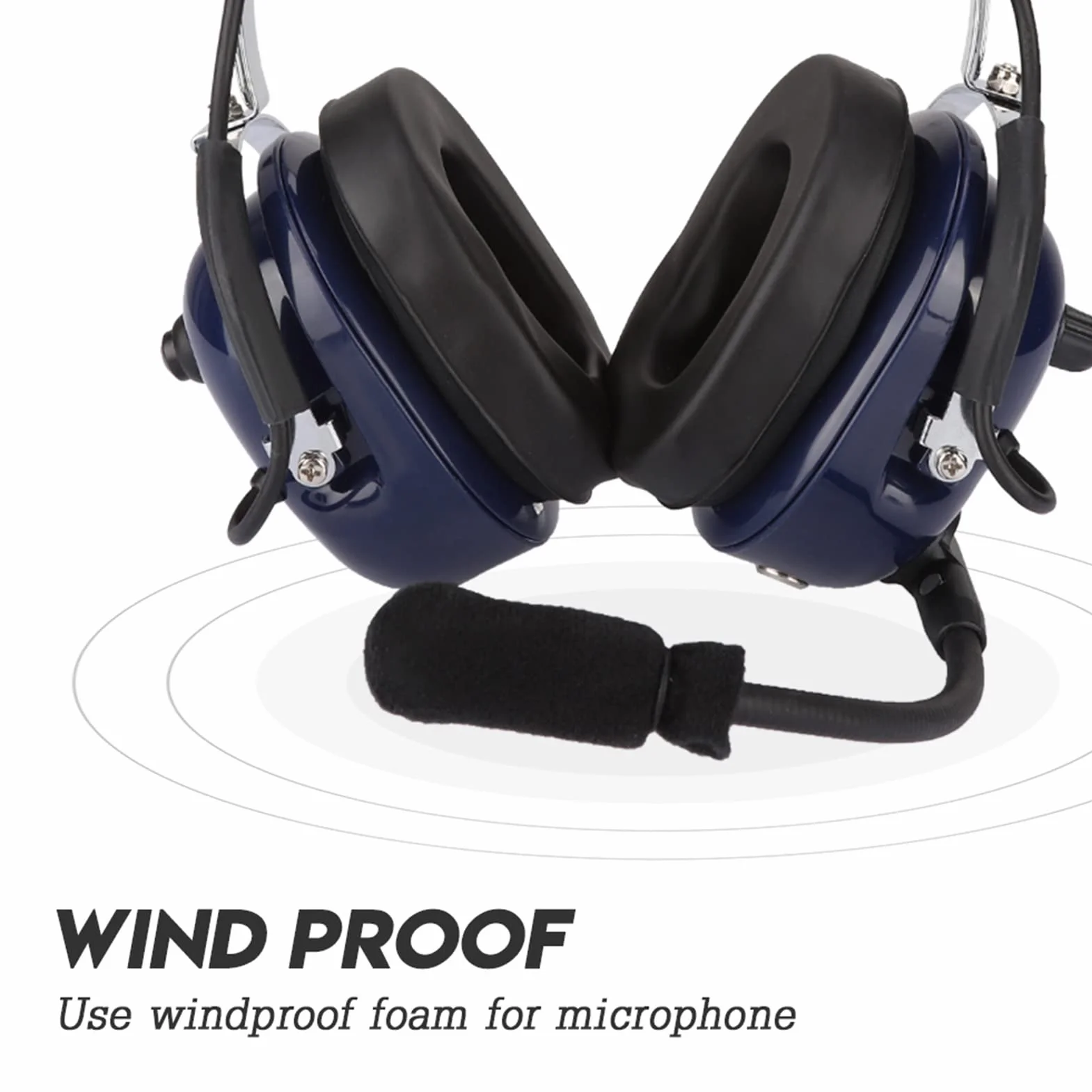 Auriculares De Aviación General 24db, Auriculares De Piloto De Doble Enchufe, Auriculares De Reducción De Ruido De 3,5 Mm para Pilotos