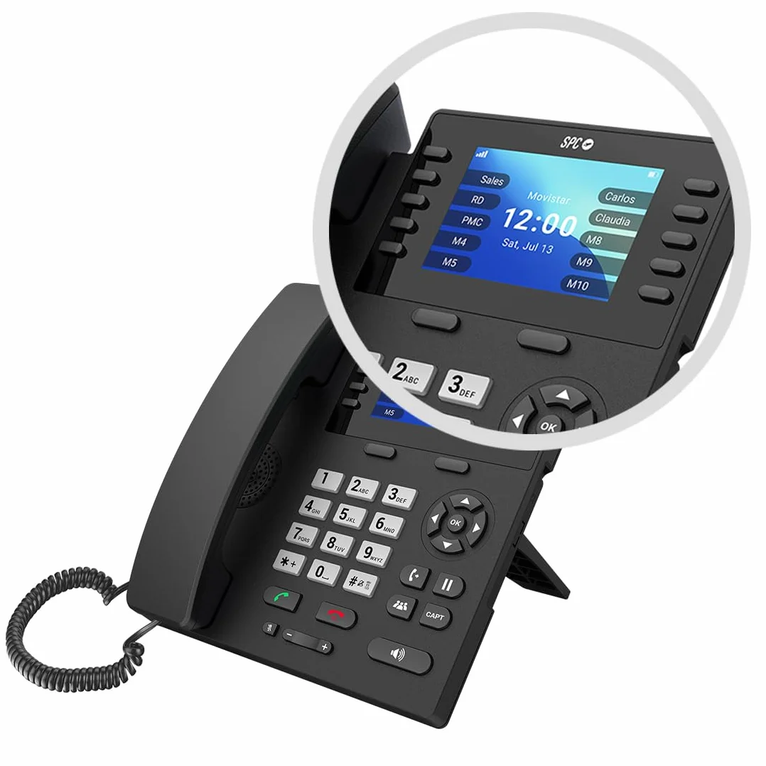 SPC WF100 Teléfono Fijo con SIM 4G Pantalla a Color 3,5" Android Bluetooth WiFi Batería 2000mAh