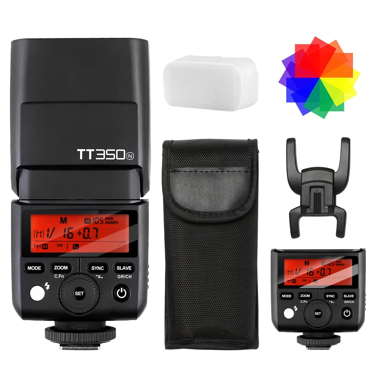 Godox TT350N Inalambrico Camara Flash para Nikon 2.4G Wireless X System 1/8000s TTL HSS Mini Portátil Speedlite 2500mAh Battery 0.1~2.2s Recycle Time Adecuado D800 D700 D7100 D7000 D5200