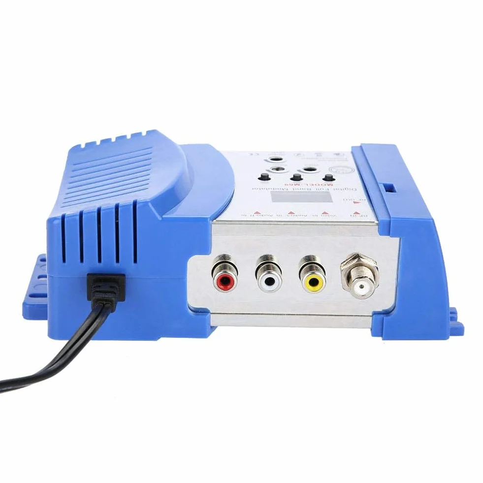 Bewinner Modulador Digital de Radiofrecuencia Universal Compacto para Hogar - Convertidor de Señal de Audio y Video VHF UHF EU Compatible con Sistemas de Televisión Domésticos