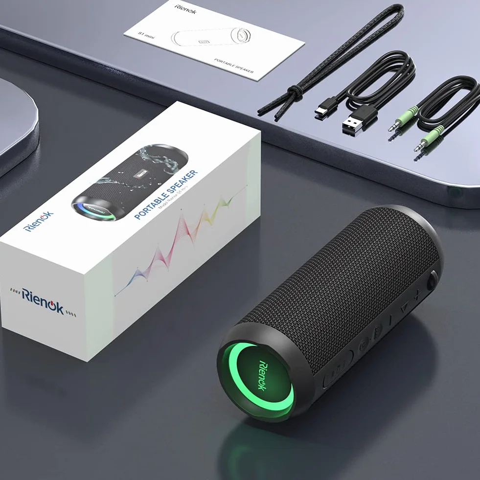 Altavoz Bluetooth 5.3 30W Inalámbrico Portátil Impermeable IPX7 Estéreo