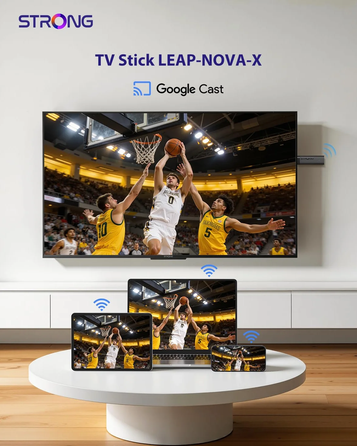 STRONG Leap-Nova-X TV Stick 4K UHD 2GB RAM 32GB Android 14 HDMI 2.1 Wi-Fi 6 Dolby Vision HDR10+