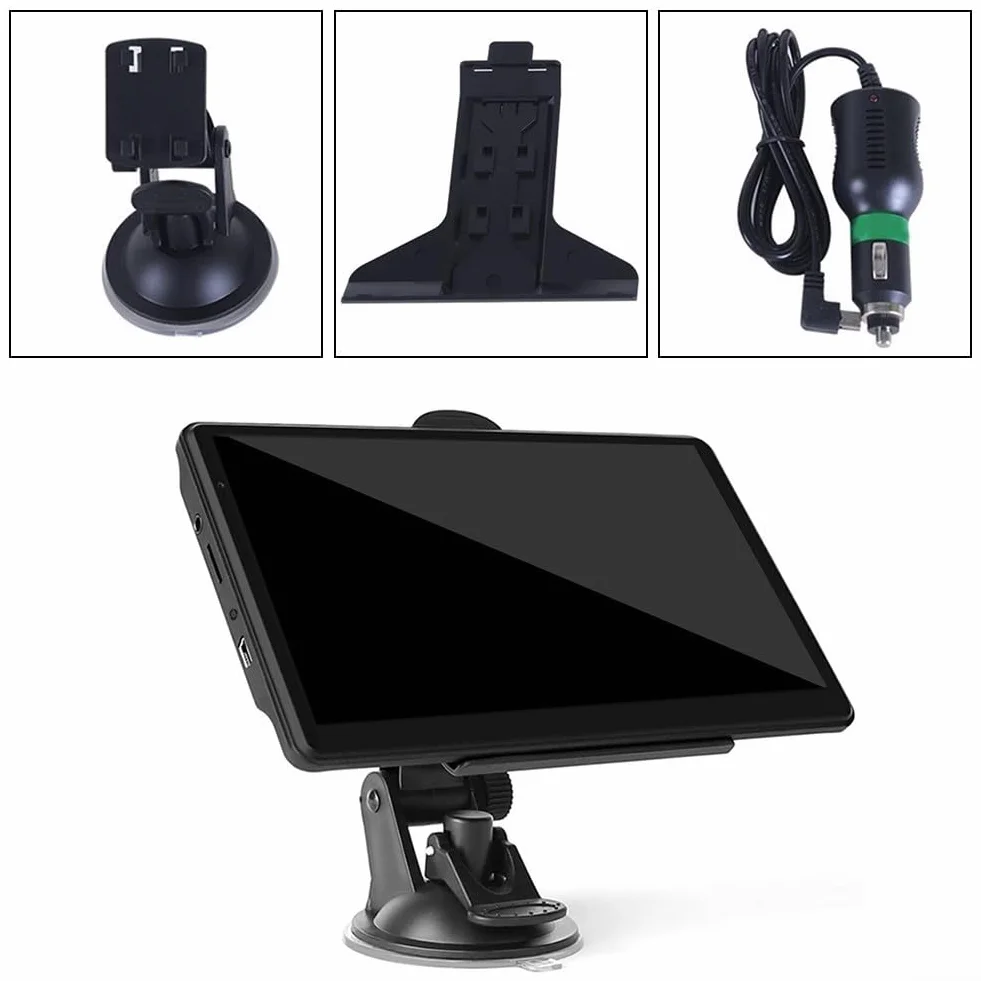Navegador GPS 7 pulgadas para coches camiones mapas Europa Reino Unido actualizaciones de por vida