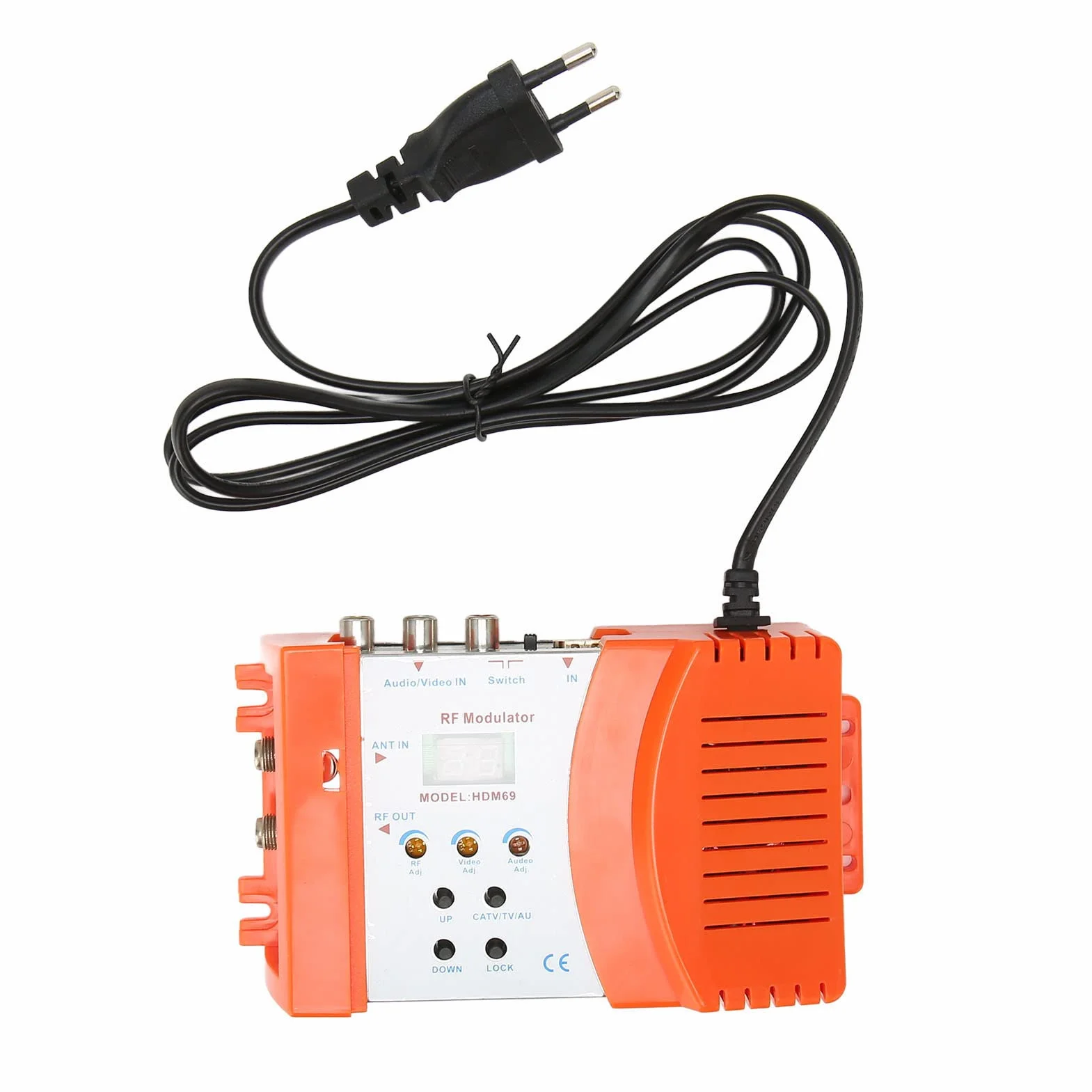 Modulador RF Digital, Convertidor de Modulador HDMI a RF Compatible con Formato PAL NTSC, para Receptores de Satélite, Cámaras de Vídeo, Consolas de Videojuegos, VCR (Enchufe