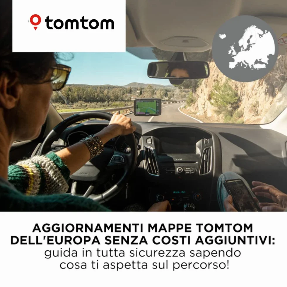 TomTom GO Essential GPS para Coche – 5 Pulgadas, Evita los Atascos Gracias a TomTom Traffic, actualizaciones de mapas y ajustes vía Wi-Fi, Soporte Click-Drive (Reacondicionado)