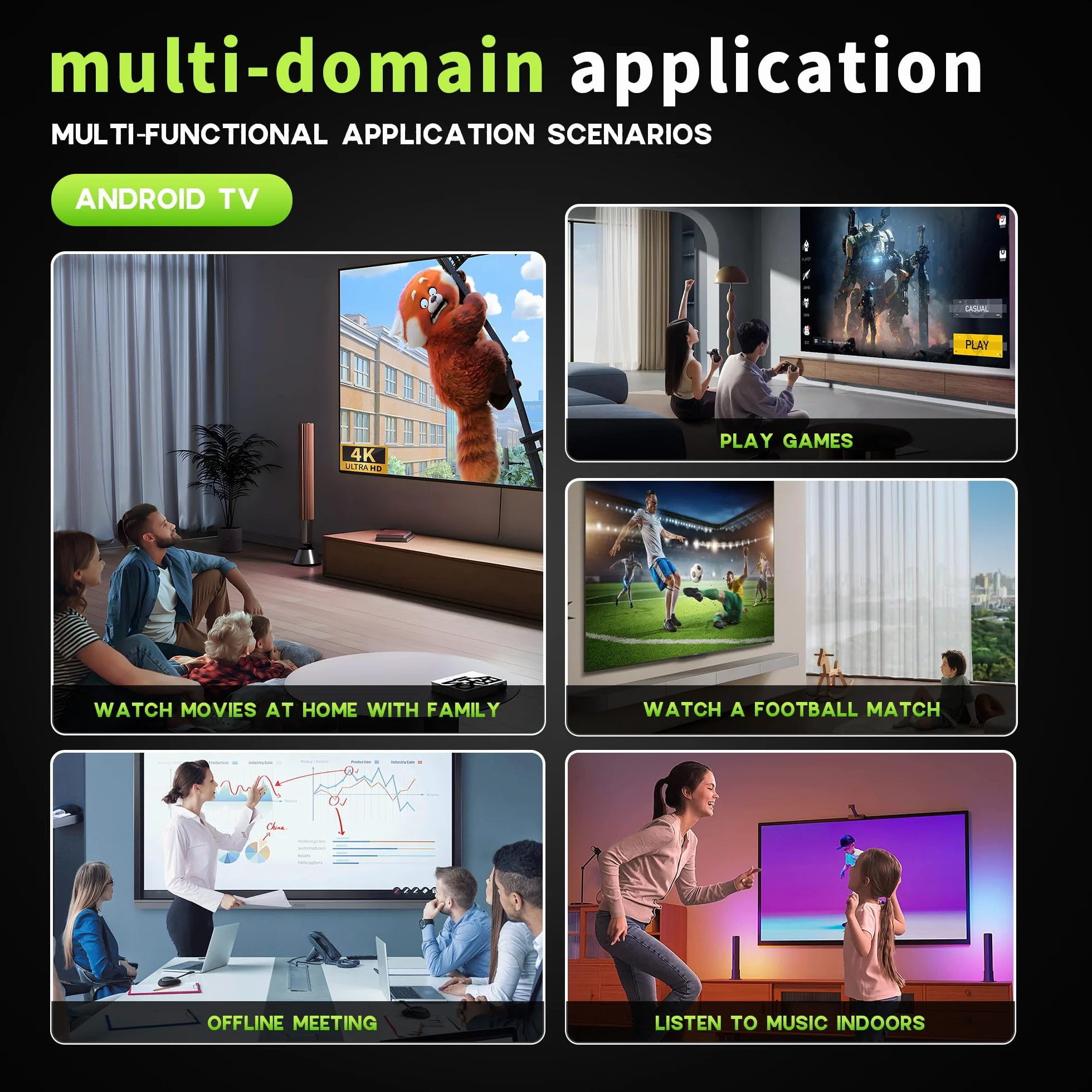Android 14.0 TV Box, con procesador RK3528A de Cuatro núcleos, 4 GB de RAM y 32 GB de ROM, Compatible con 4K Ultra HD, Wi-Fi 6 de Doble Banda 2,4 GHz/5 GHz y Bluetooth 5.4 Smart TV Box