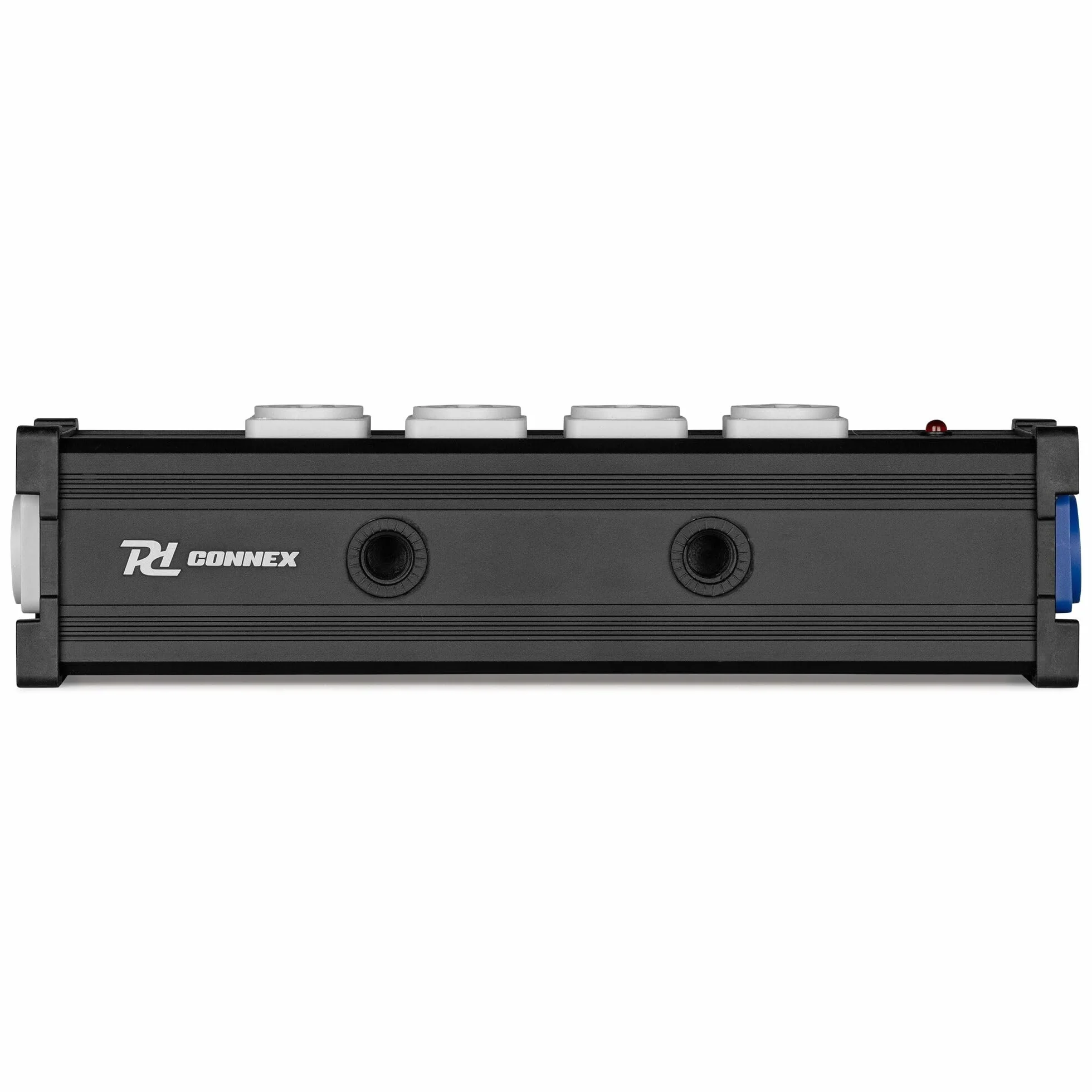 Power Dynamics Connex PSB25 Divisor de potencia PowerCon de 5 vías, distribución de energía portátil, 5 salidas PowerCon, conexiones seguras Twist-Lock, caja de escenario para actuaciones en escenario