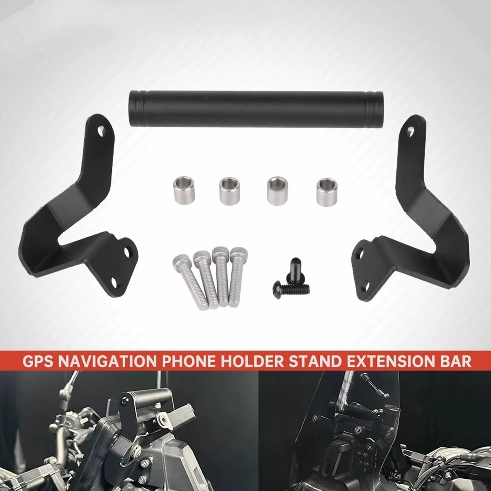 Soporte Navegación Barra De Extensión De 22 Mm para QJMOTOR SRT600 QJ Moto 600 SRT 600 Xiao 600 2024 Y 2025 Soporte para Teléfono Móvil con Navegación GPS.