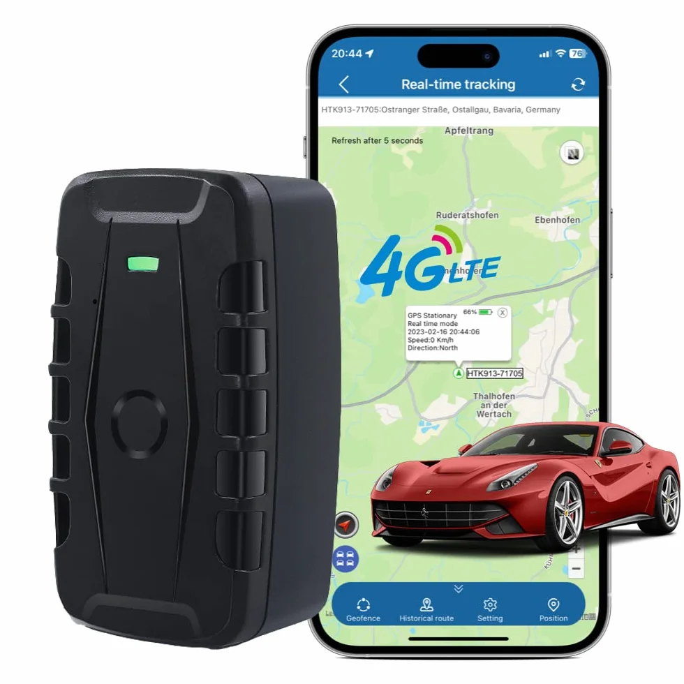 Localizador GPS para Coche 4G 20000mAh Magnético IP67 Tracker Seguimiento en Vivo
