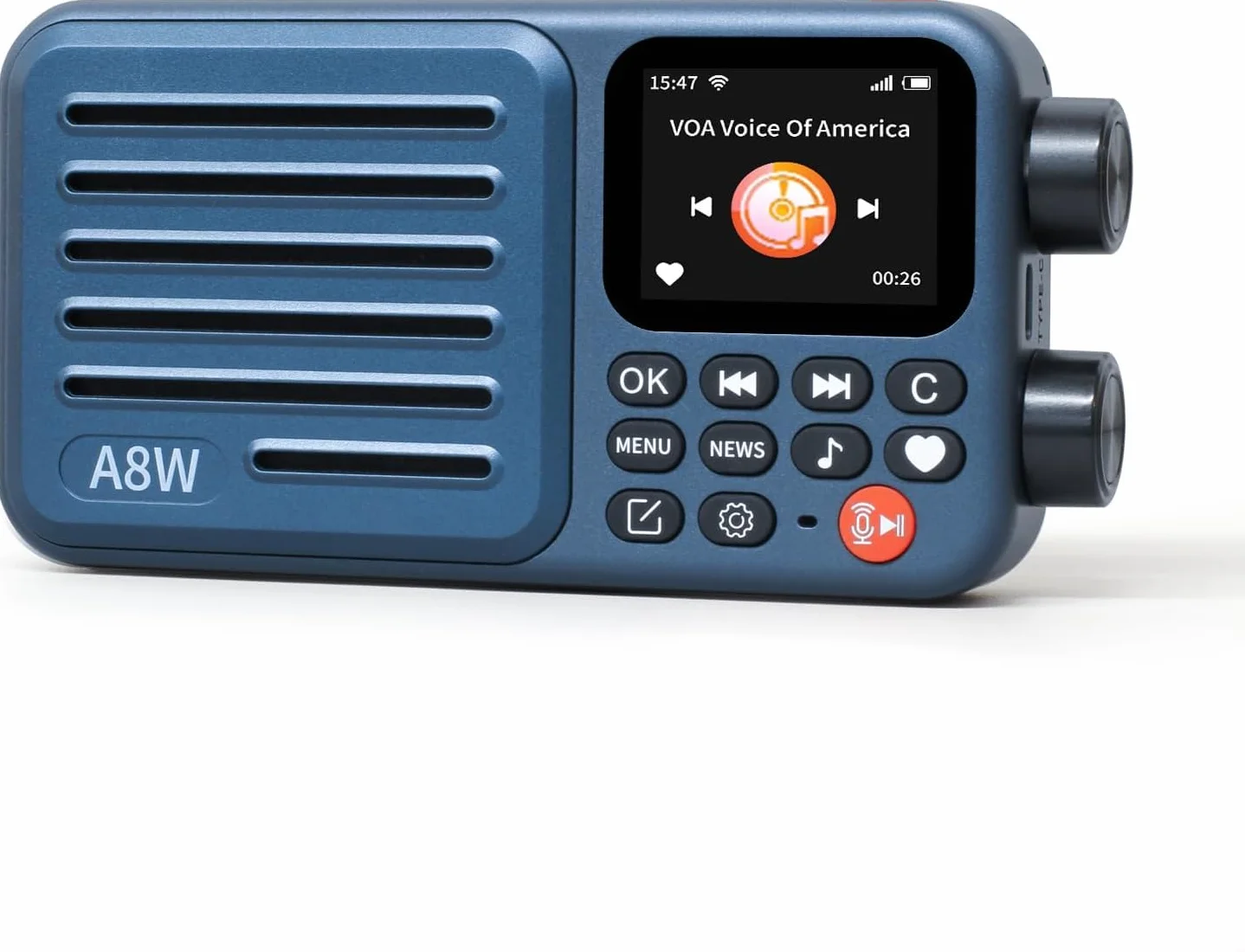 Choyong Receptor de radio portátil de Internet inteligente A8W, altavoz de radio WiFi 4G con FM, tarjeta micro SD, todas las radios del mundo, para el hogar con WiFi, radio digital, Choyoung
