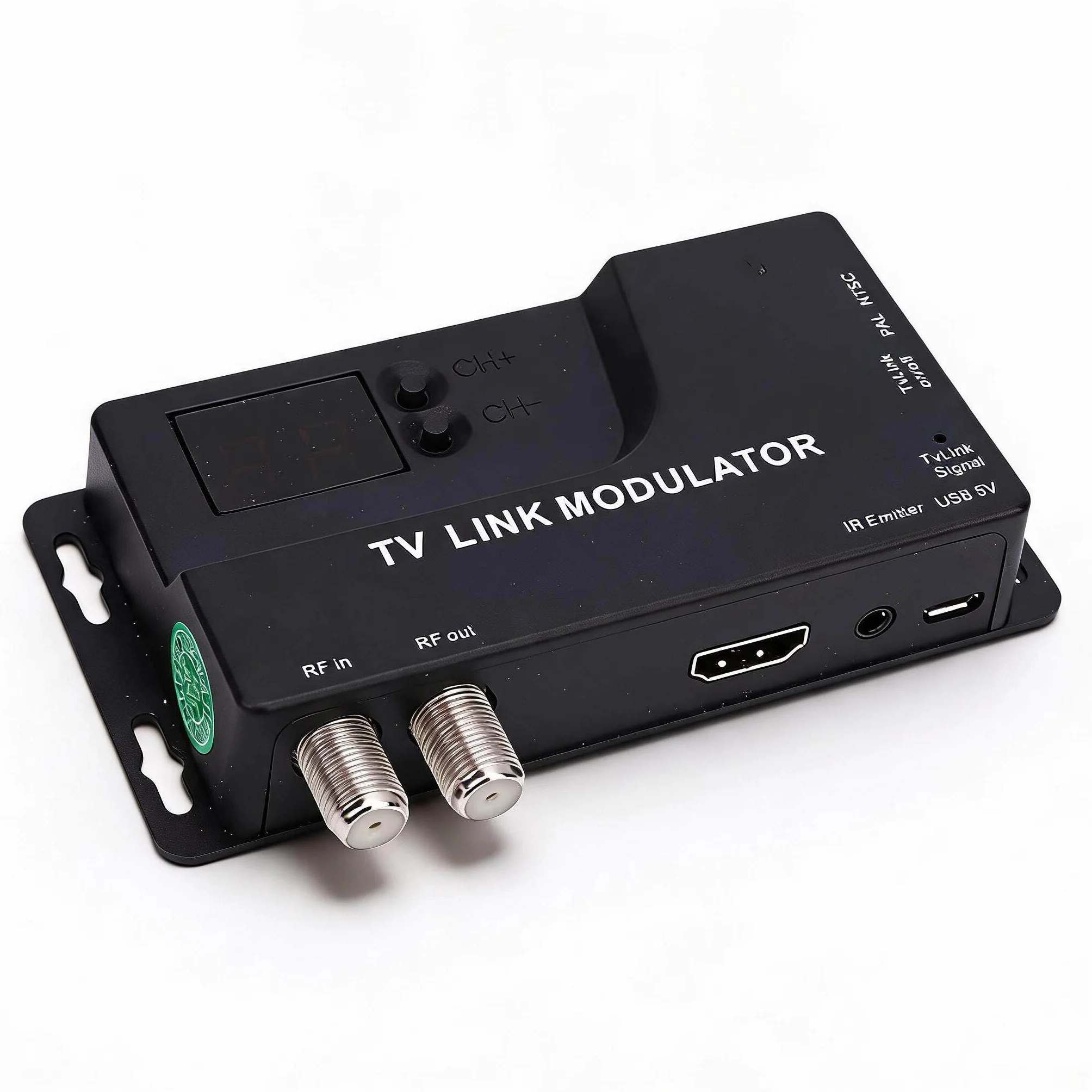 Modulador HDMI a RF, Convertidor HDMI a Coaxial 1080P, Modulador de TV NTSC/PAL VHF UHF para Televisores Antiguos, Decodificador, Consola de Juegos, Transferencia de Señal de